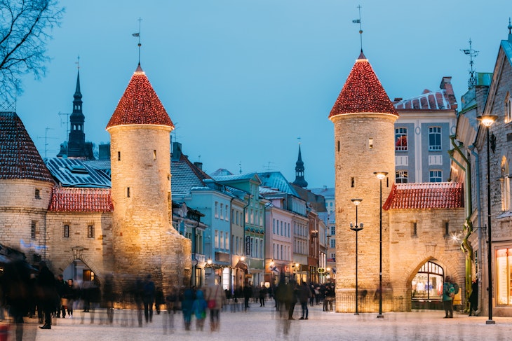 Tallinn, Estonia. Famous Landmark Viru Gate In Street Lighting At Evening Or Night Illumination. Christmas, Xmas, New Year Holiday Vacation In Old Town. Popular Touristic Place; Shutterstock ID 761518624; GL: 65050; netsuite: online editorial; full: First-time Estonia; name: Alex Butler
761518624
Tallinn, Estonia. Famous Landmark Viru Gate In Street Lighting At Evening Or Night Illumination. Christmas, Xmas, New Year Holiday Vacation In Old Town. Popular Touristic Place