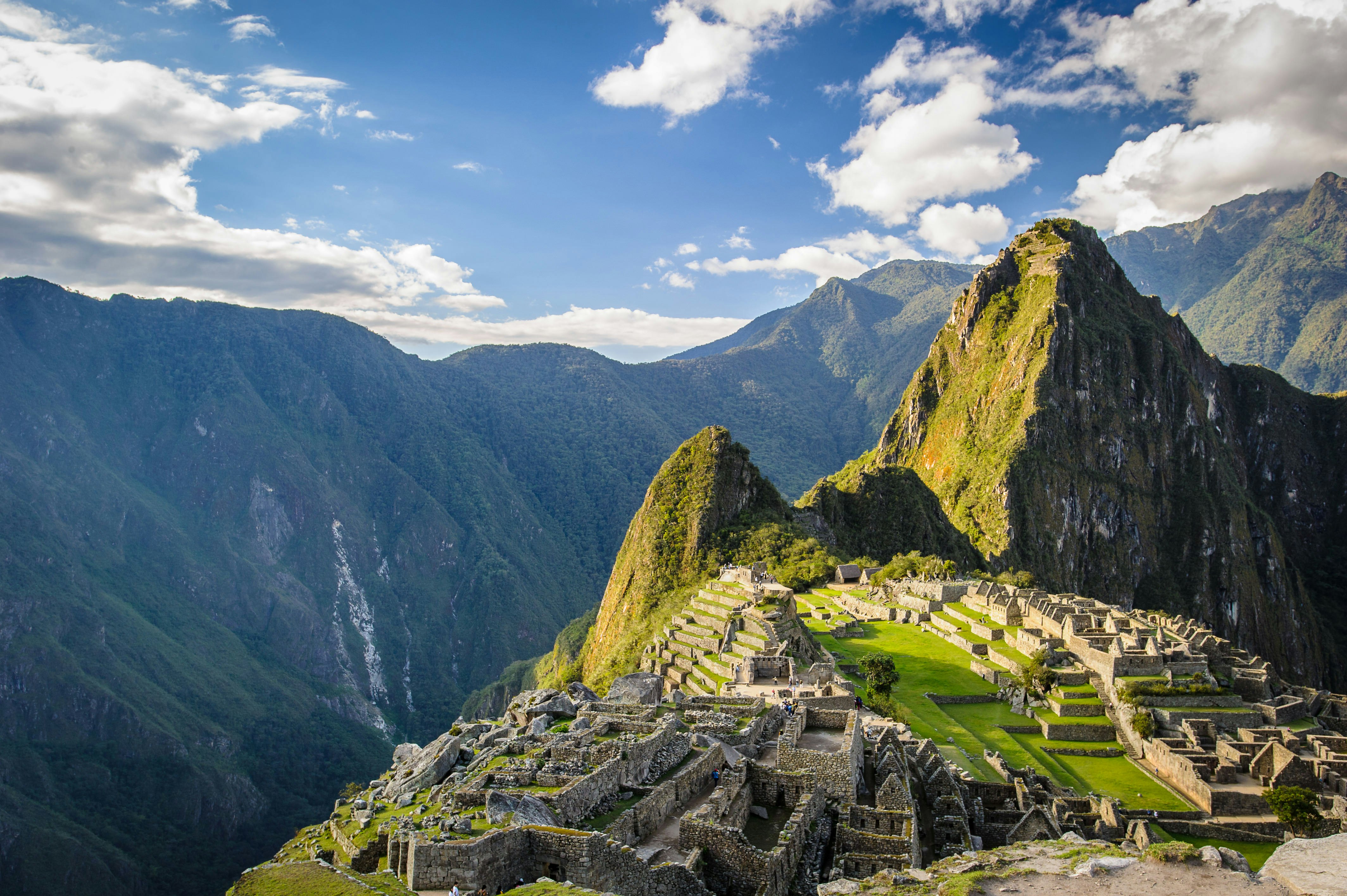 A view of Machu Picchu from the upper terrace.