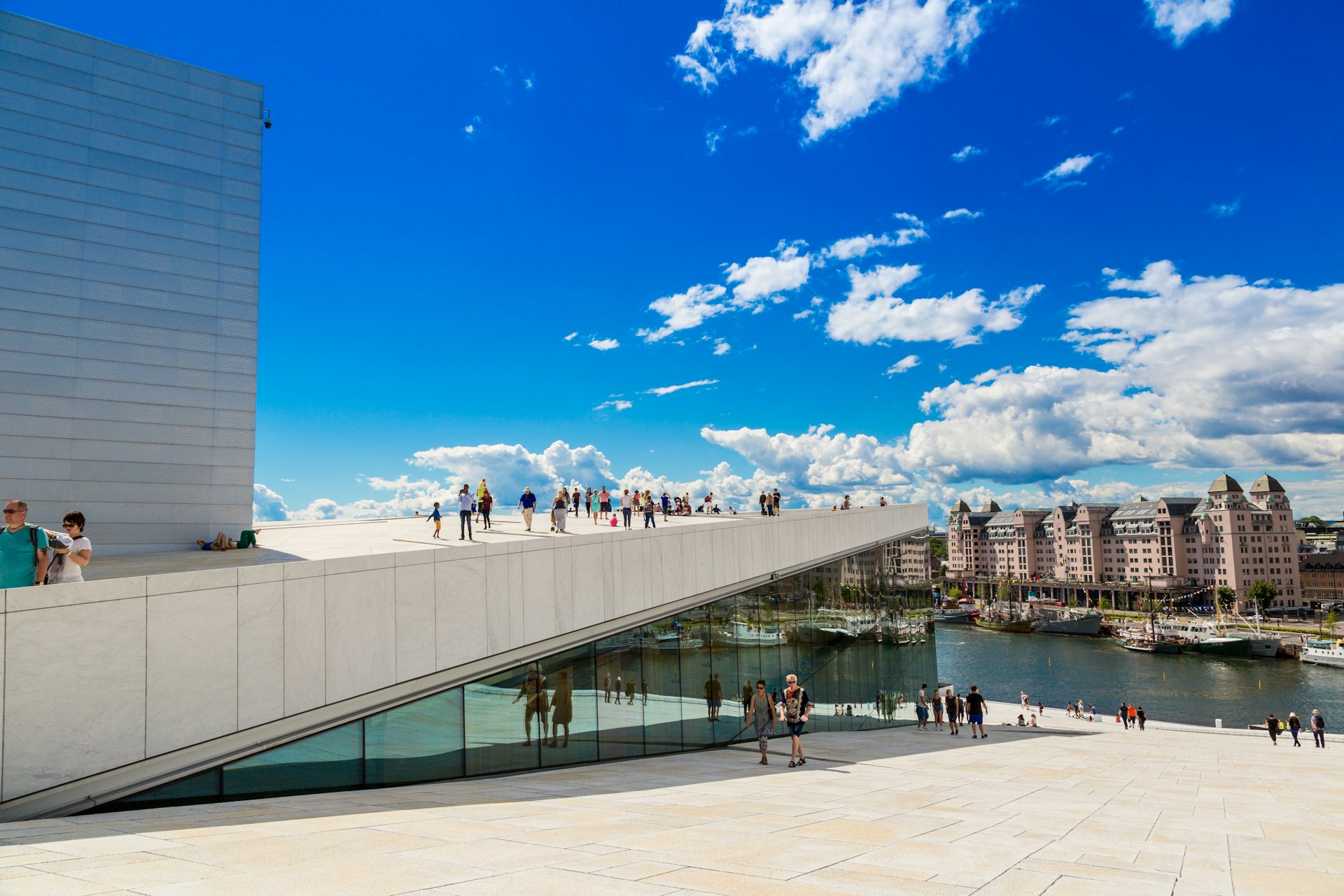 The Oslo Opera House is the home of The Norwegian National Opera and Ballet, and the national opera theatre in Norway in Oslo, Norway