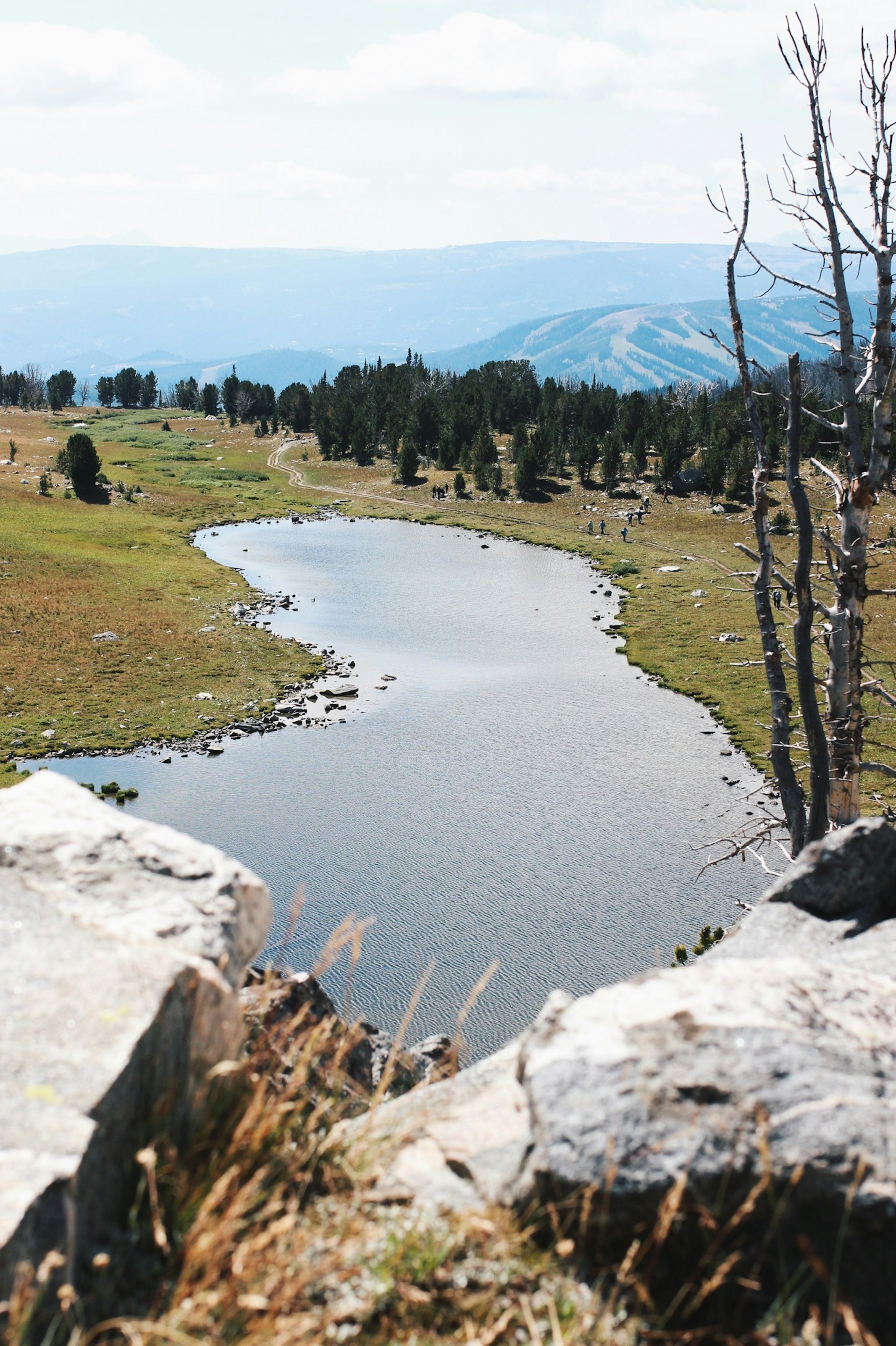 View of Beehive Basin in Big Sky, Montana near Bozeman