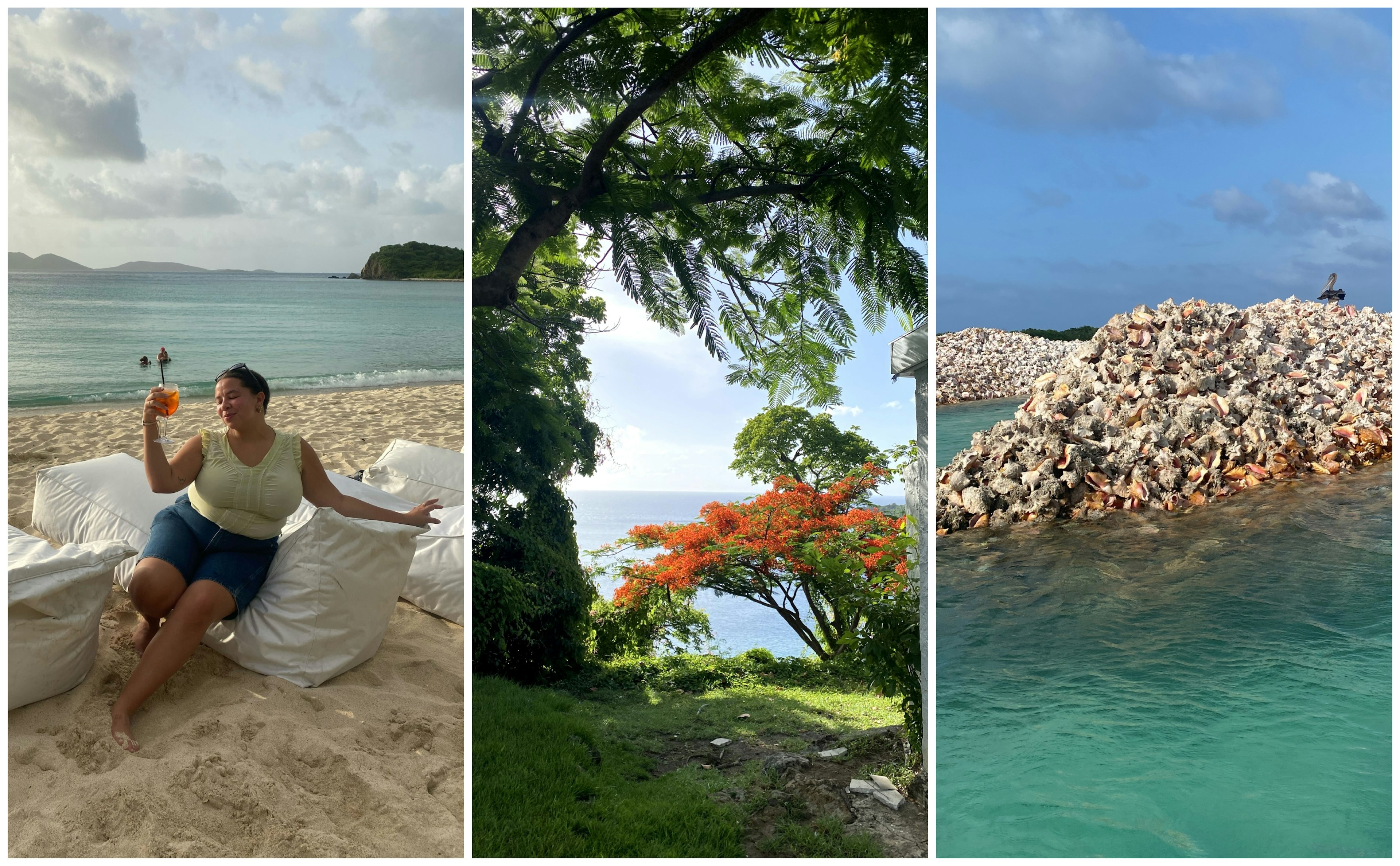 Chamidae exploring the British Virgin Islands, drinking spritzes and visiting Conch Island