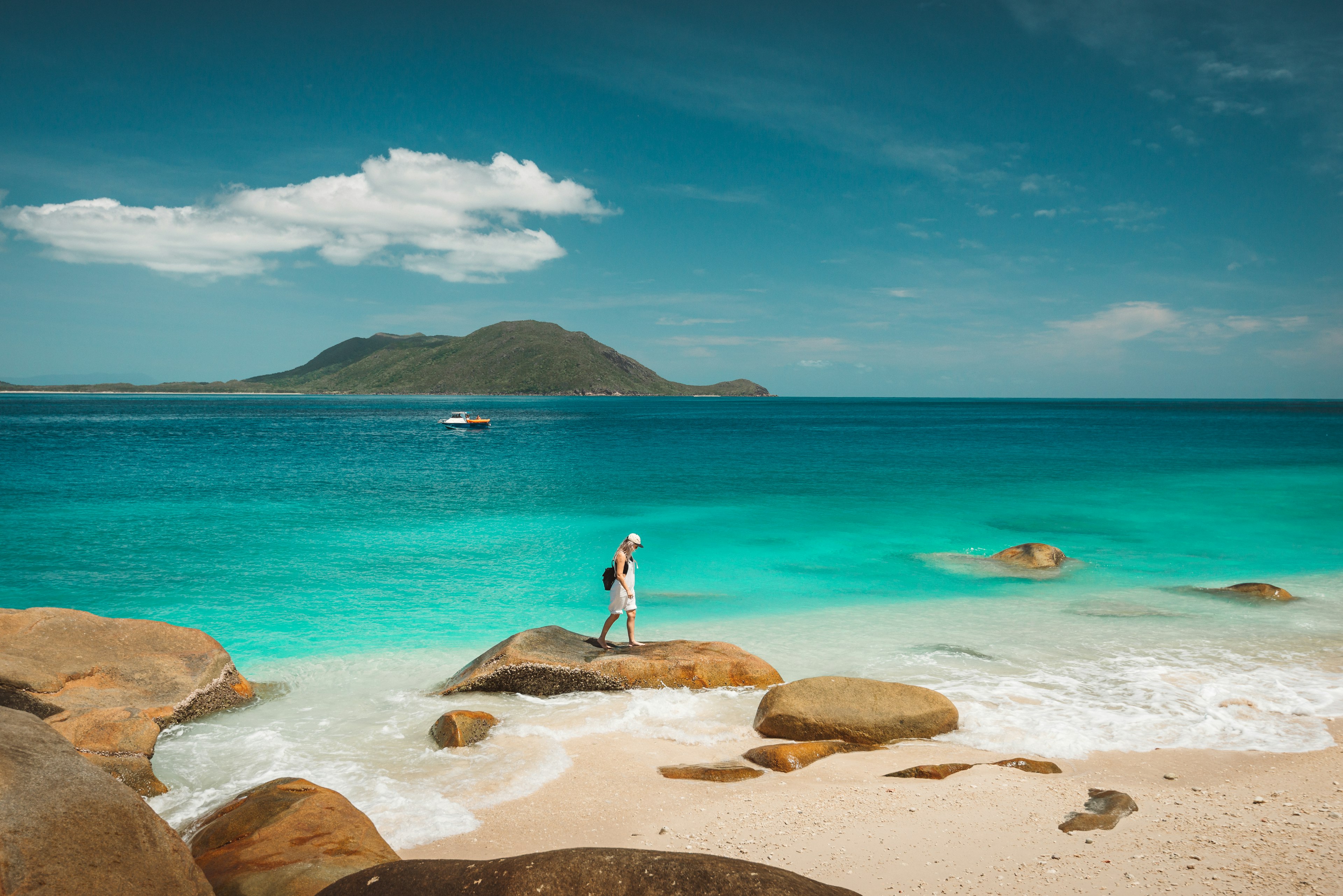 Nudey beach on Fitzroy island near Cairns in Queensland, Australia