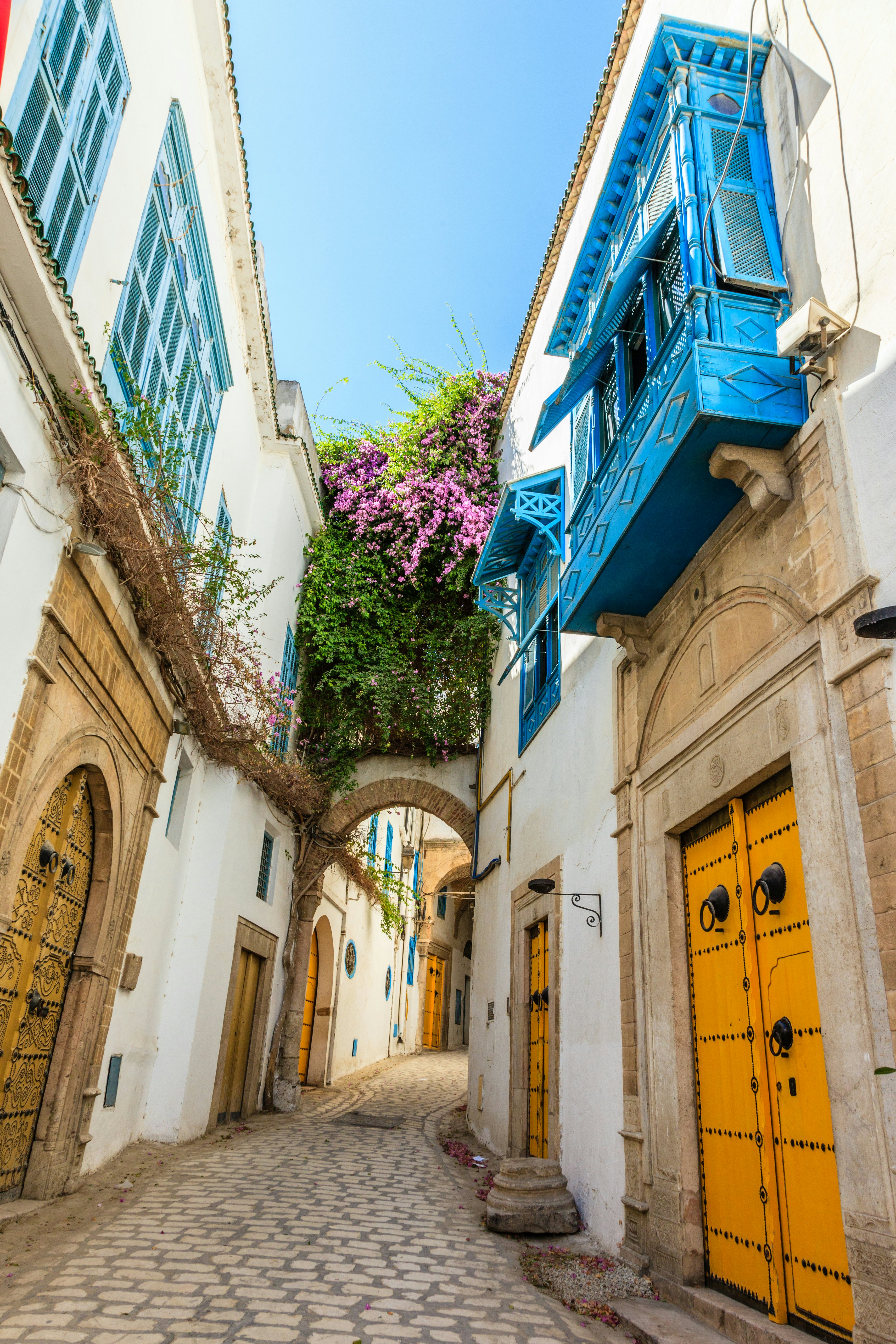 Alleyway in the medina of Tunis, Tunisia