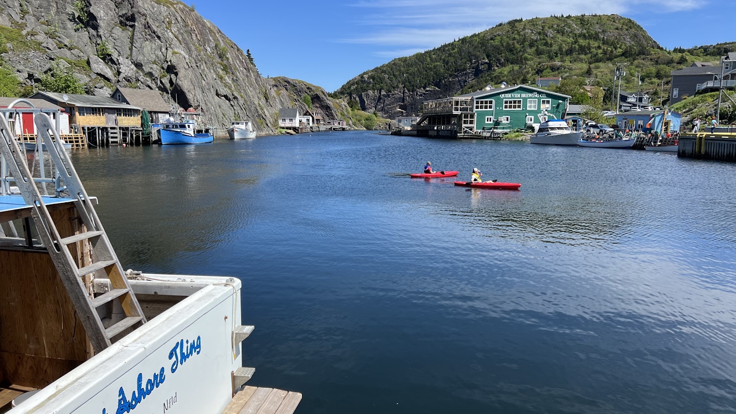Jess kayaking in Newfoundland
