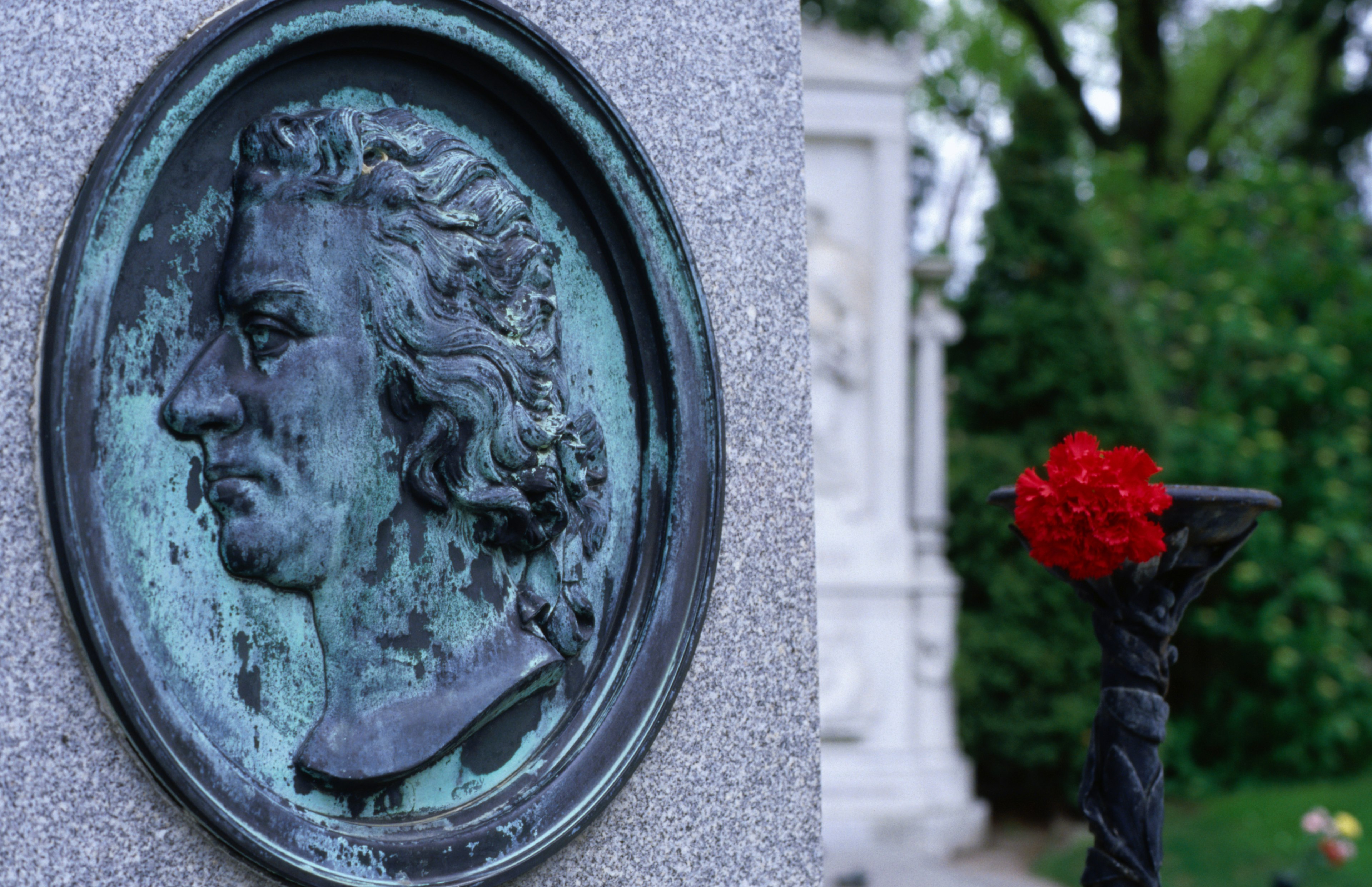 Plaque at Mozart Memorial, Zentralfriedhof in Simmering.