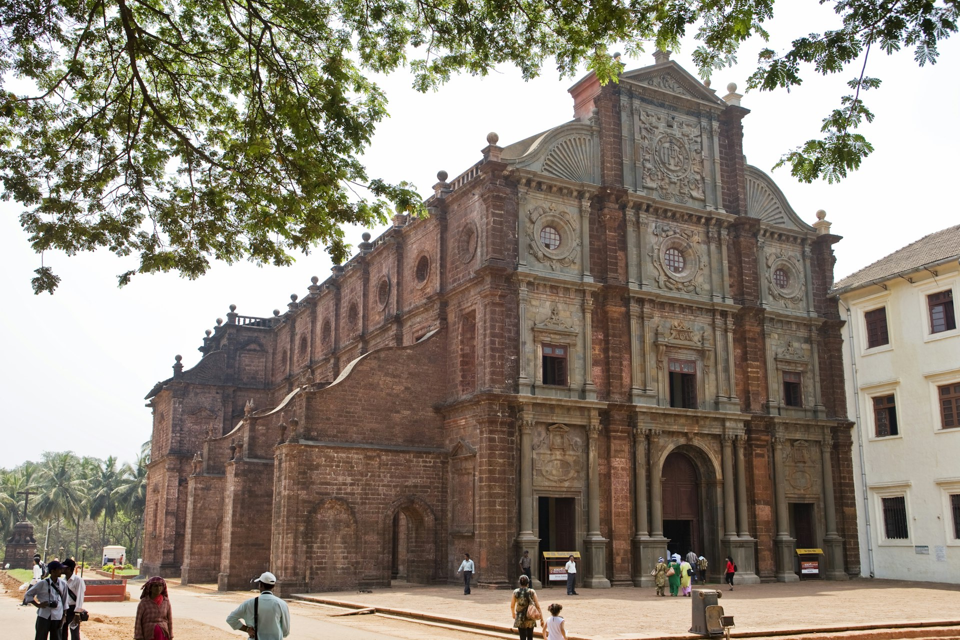 exterior of Basilica of Bom Jesus in Goa 