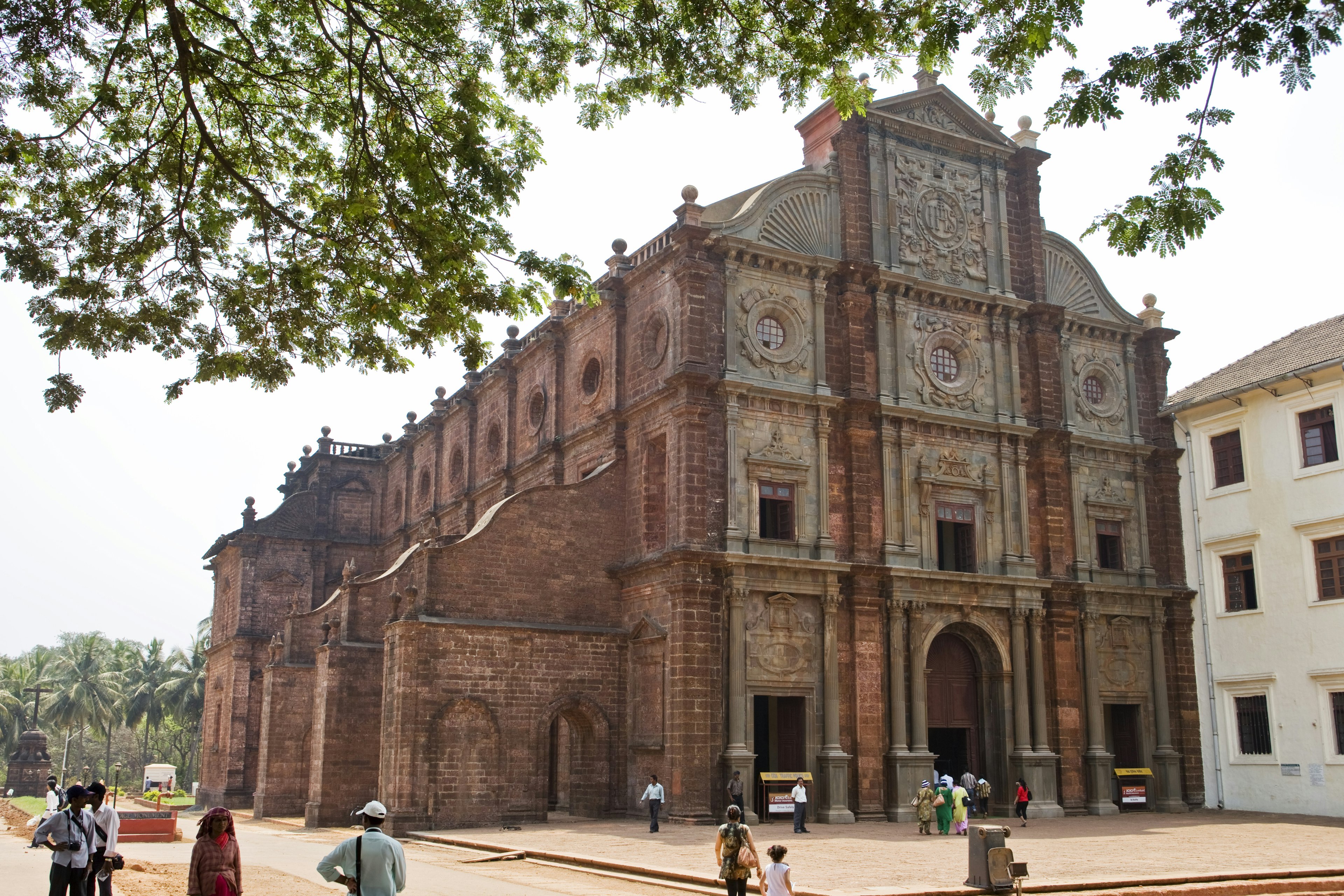 exterior of Basilica of Bom Jesus in Goa