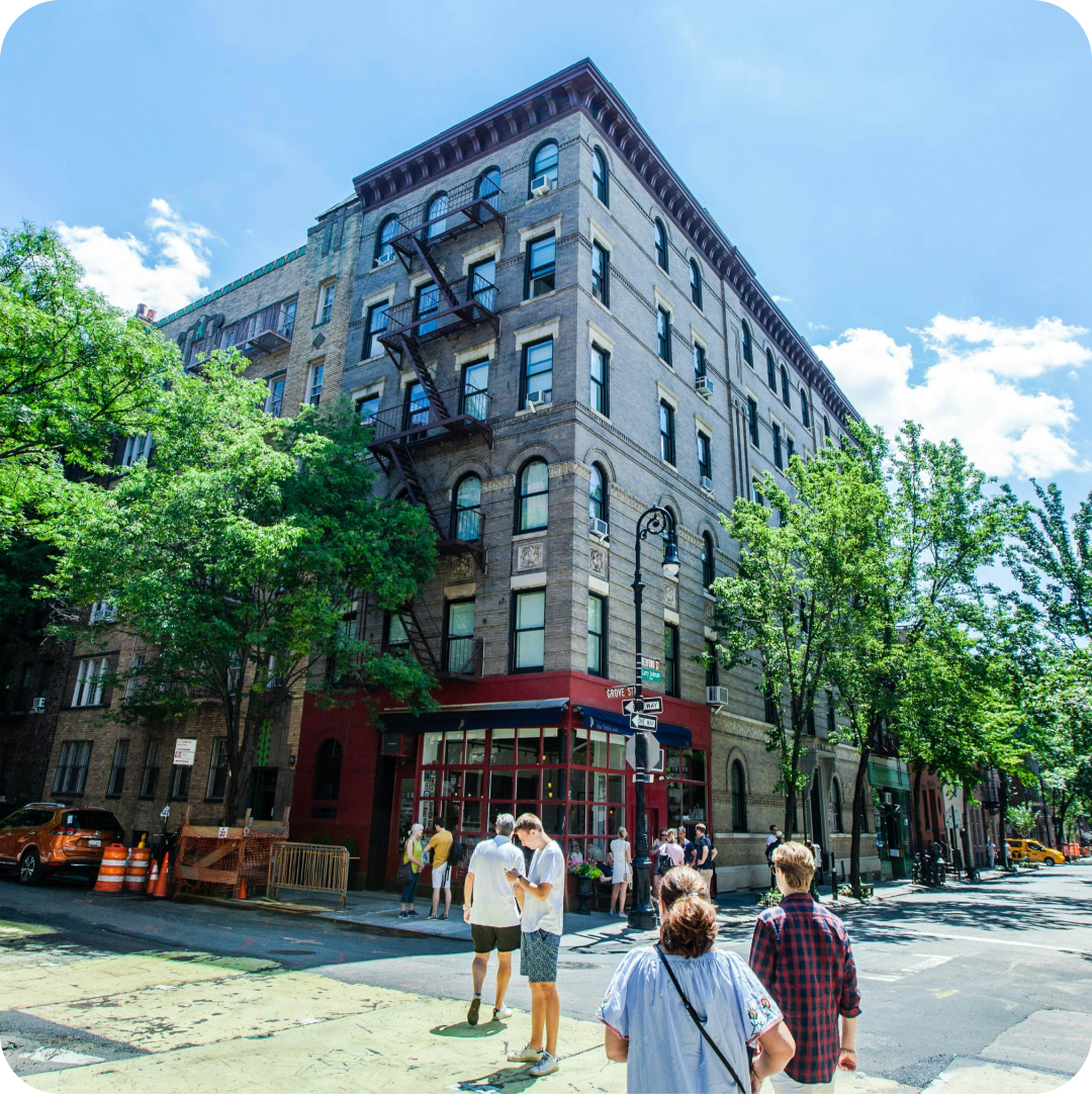 New York City's West Village, featured in the TV show Friends