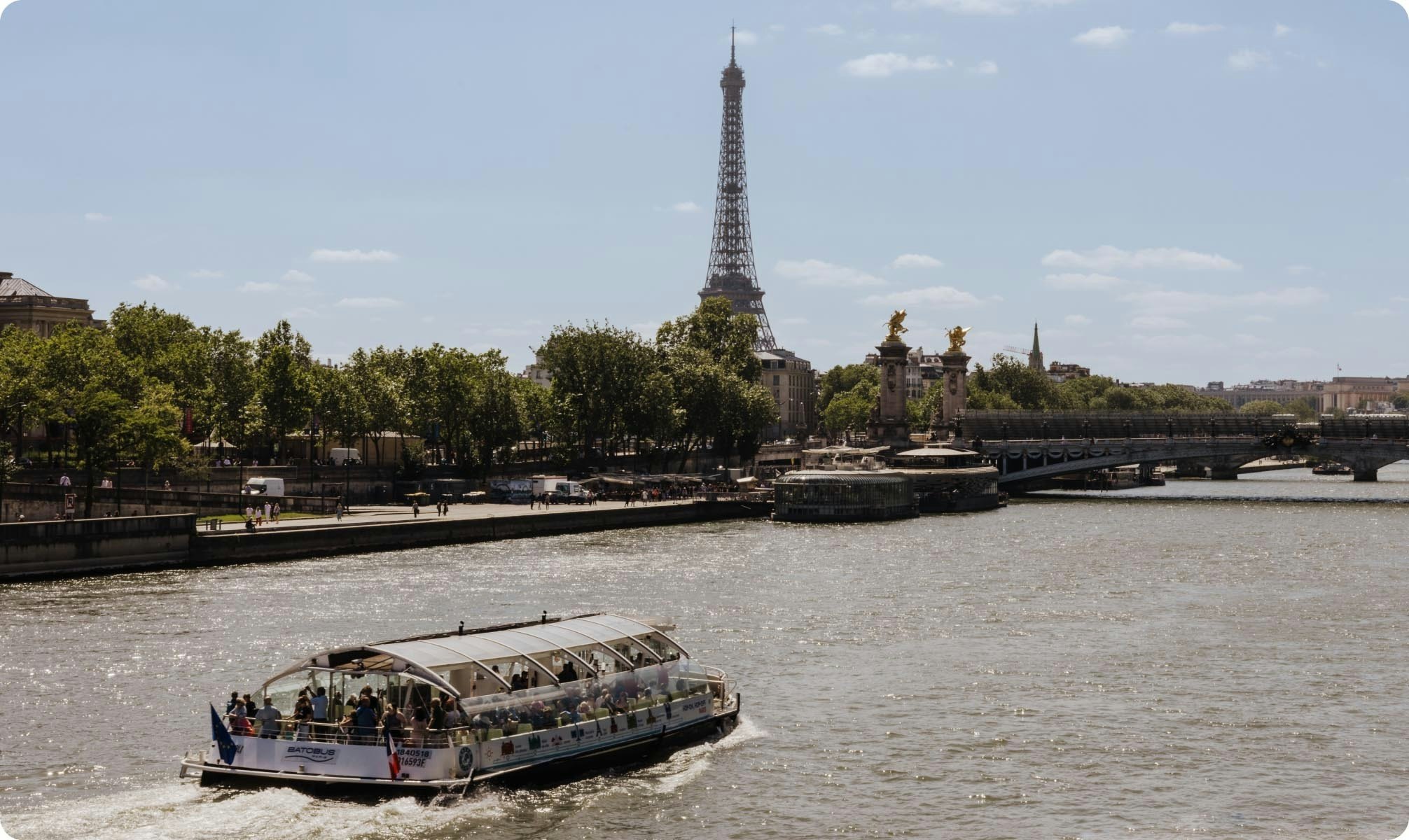 Pont Alexandre III, View of scaffolding set up for the olympics
Paris, France, June 2024. 
Kate Devine for Lonely Planet