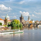 View Of The River Vltava, Charles Bridge And The Old Town District, Prague, Czech Republic
Prague is the capital and largest city of the Czech Republic. It is also the historical capital of Bohemia proper. Situated in the north-west of the country on the Vltava river the city has a temperate oceanic climate, with warm summers and chilly winters.