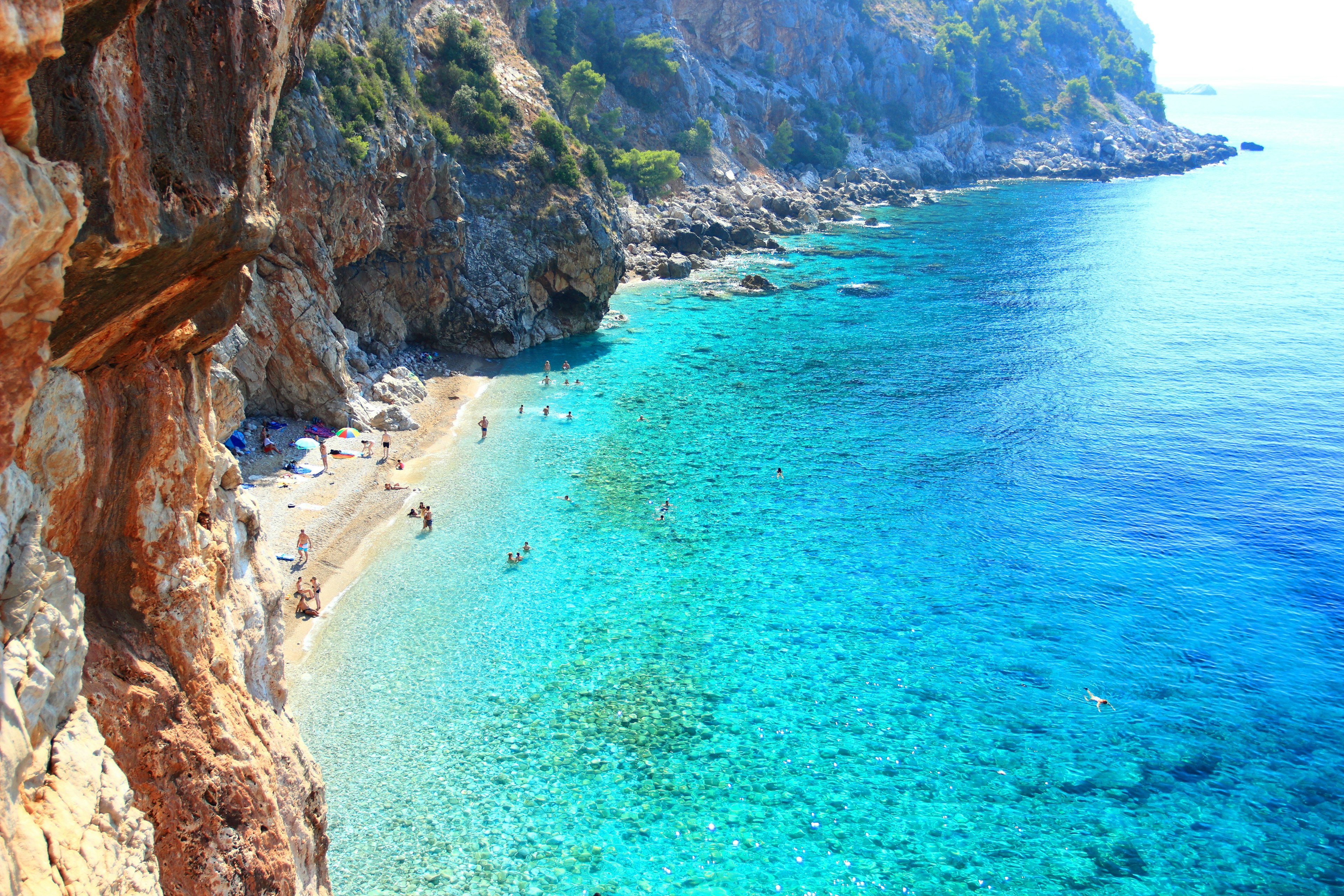 Aerial view of Pasjaca Beach