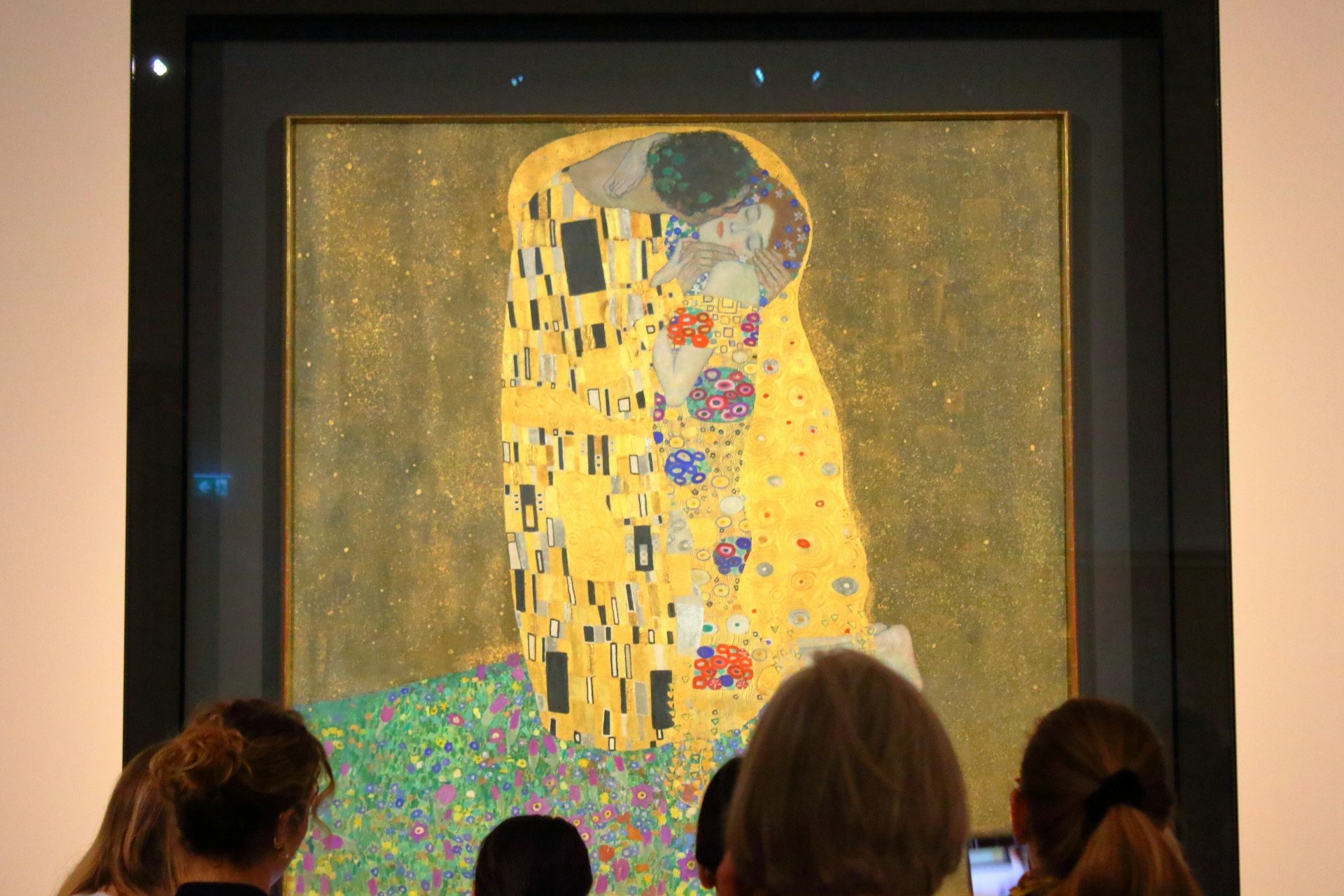 ”The Kiss” by Gustav Klimt at the Belvedere Museum, Vienna, Austria