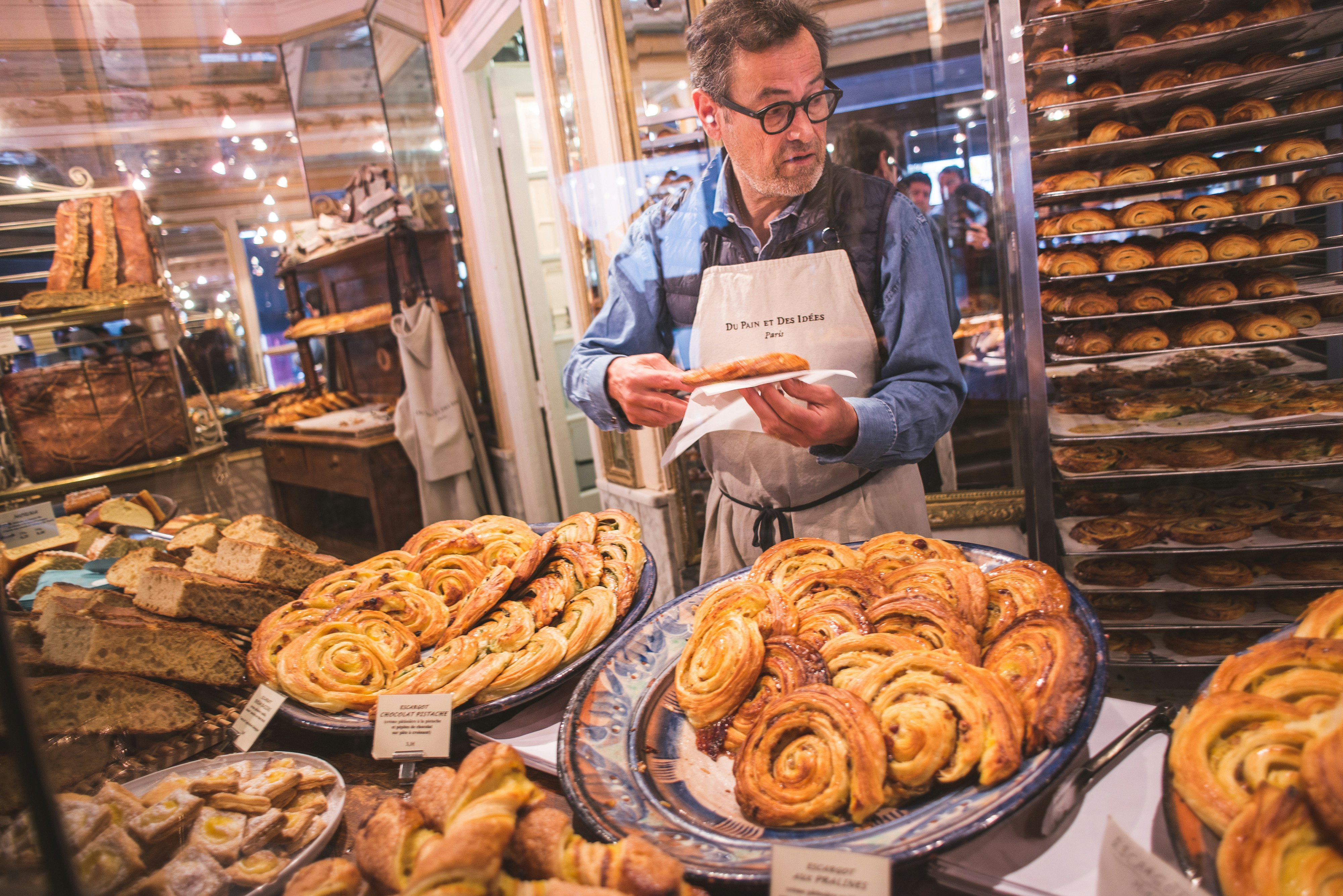 PARIS, FRANCE - MAY, 2016: Popular Paris bakery - Du Pain et des Idee.