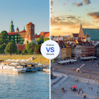 Wawel Castle in Krakow or Castle Square in Warsaw.