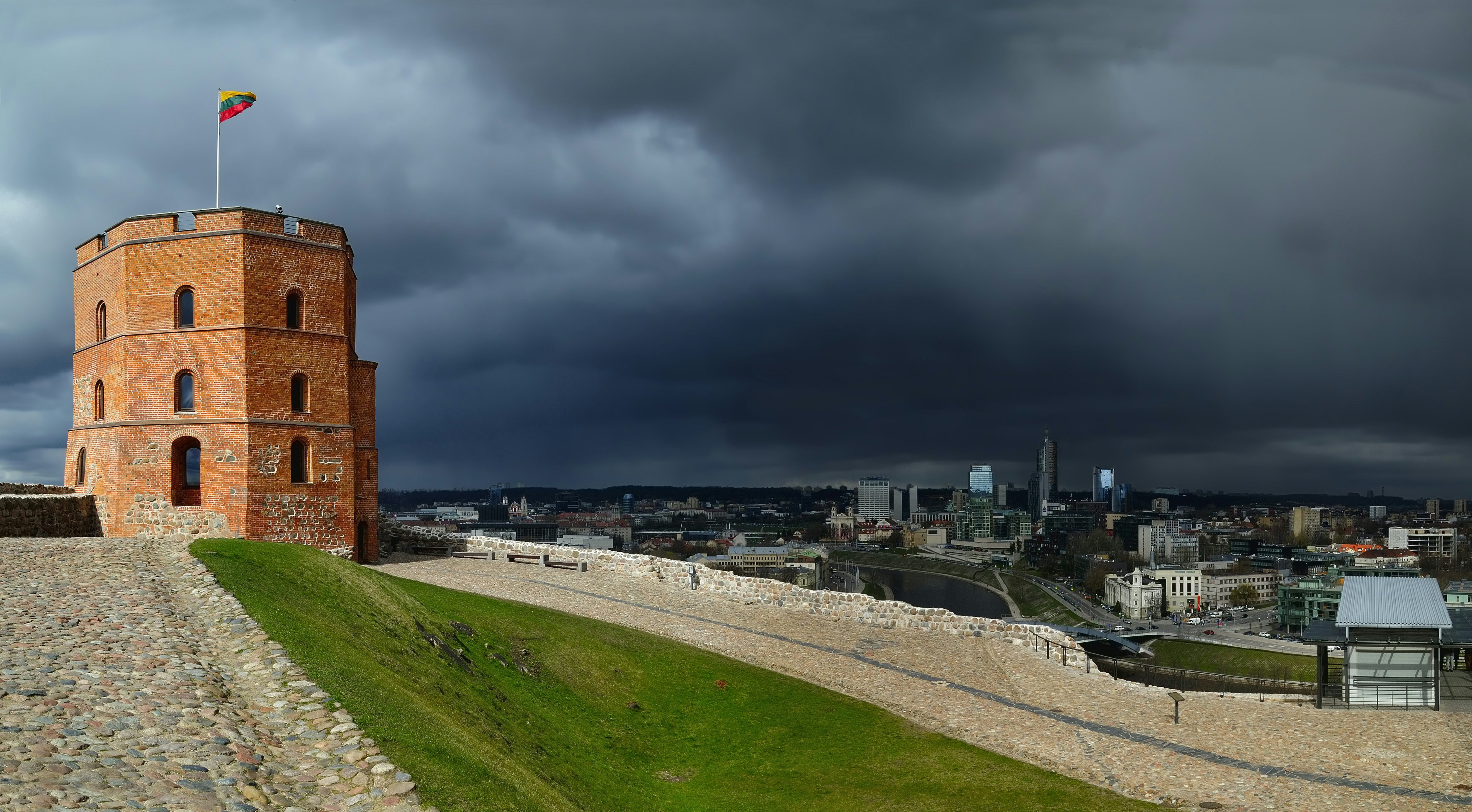 Gediminas Tower in Vilnius, Lithuania.