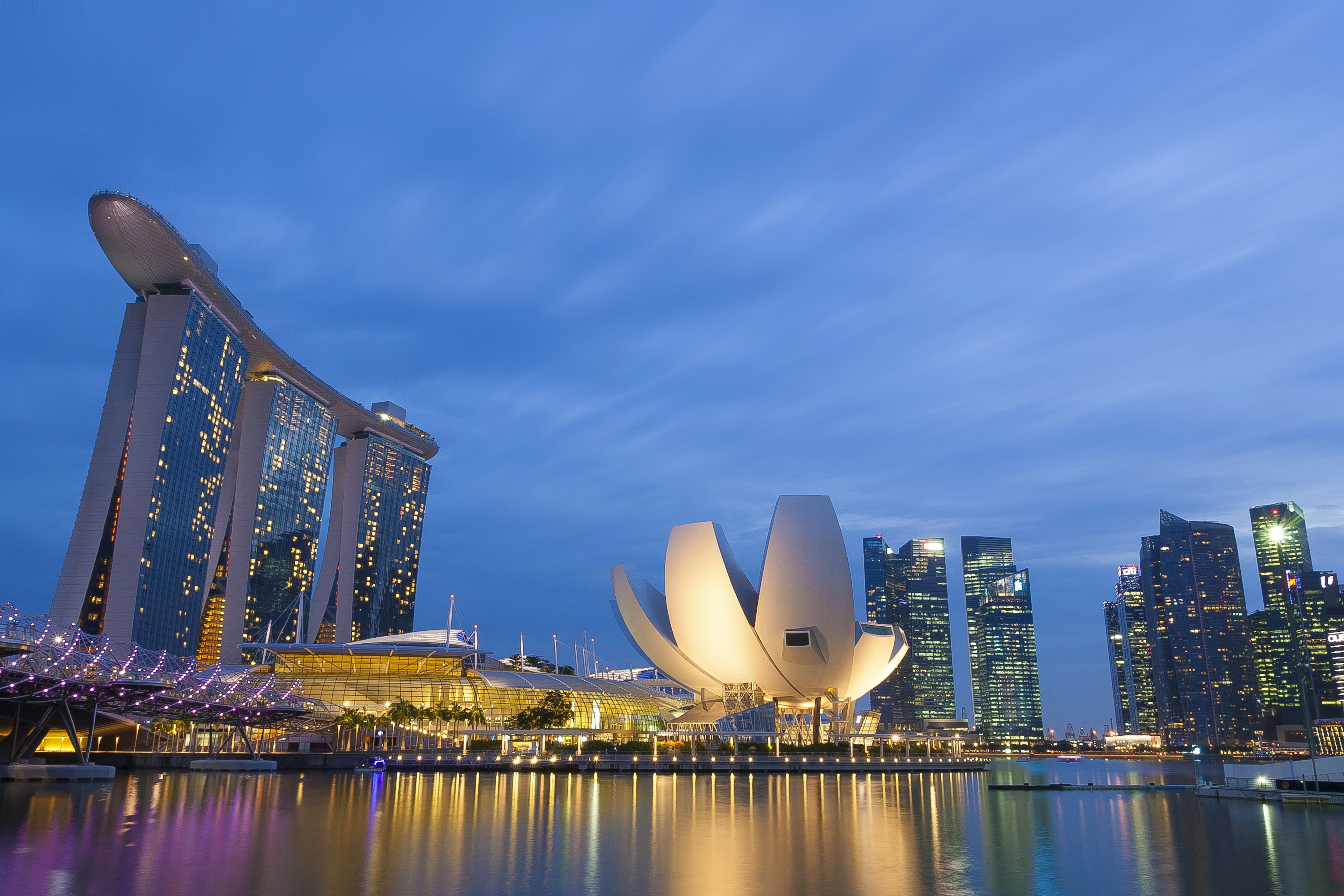 500px Photo ID: 83793145 - Beautiful twilight time at Marina bay sand, Singapore