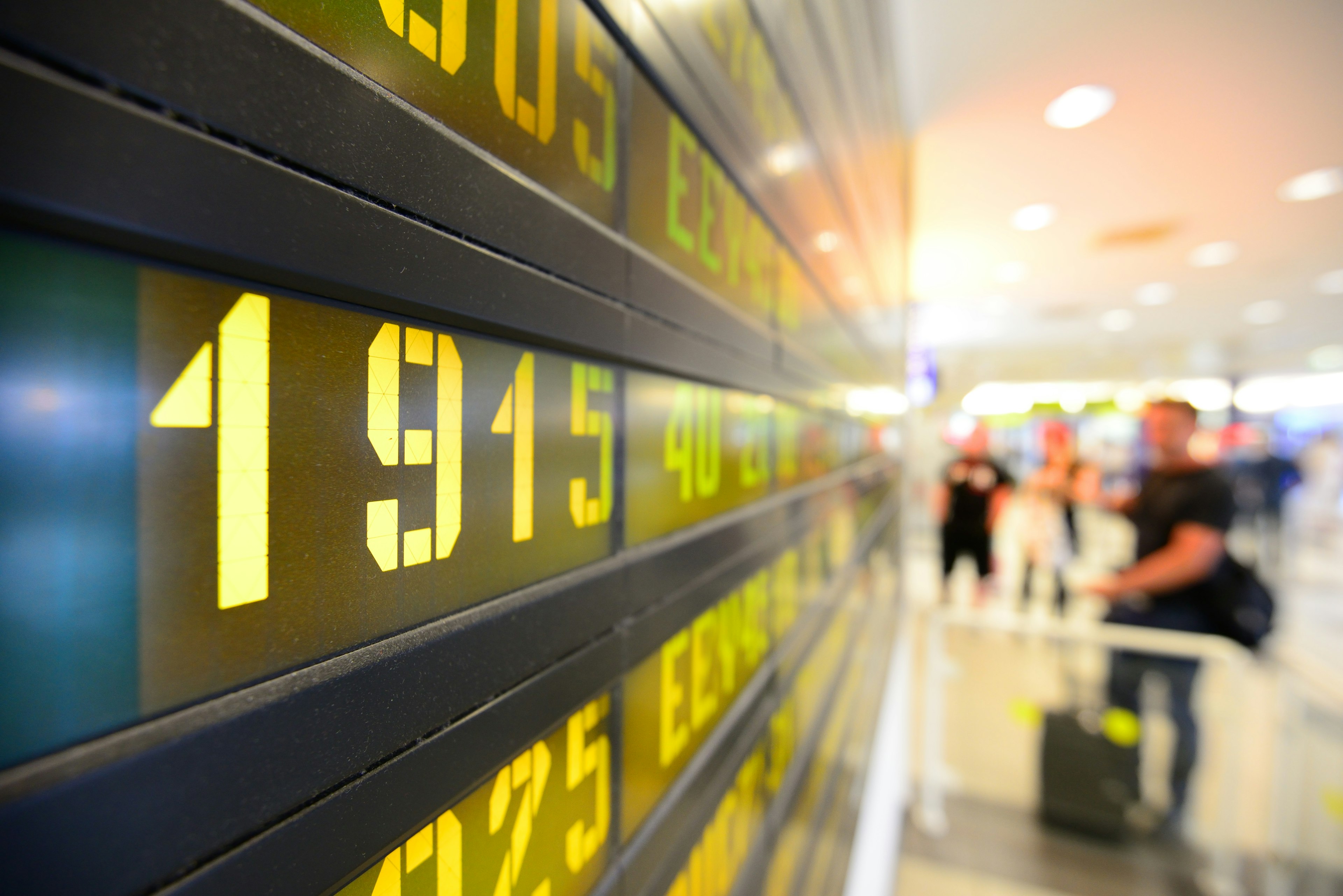 Information board for arrivals and departures