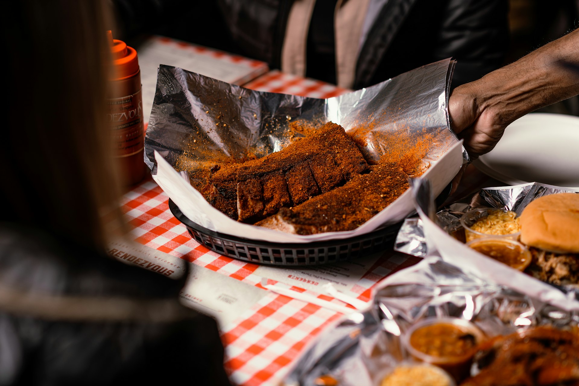 ribs from Charlie Vergos Rendezvous in Memphis