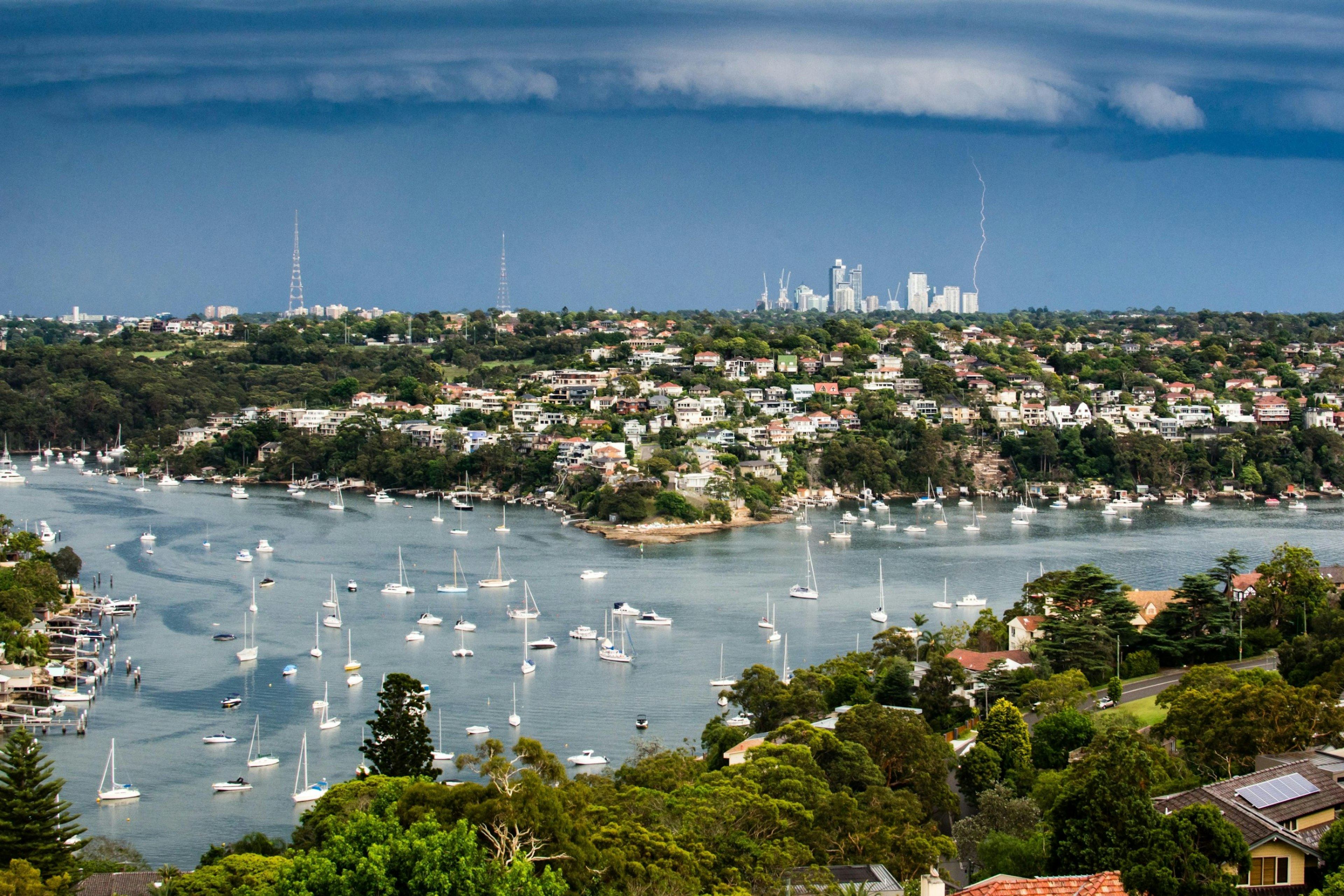 An aerial view of the City of Sydney