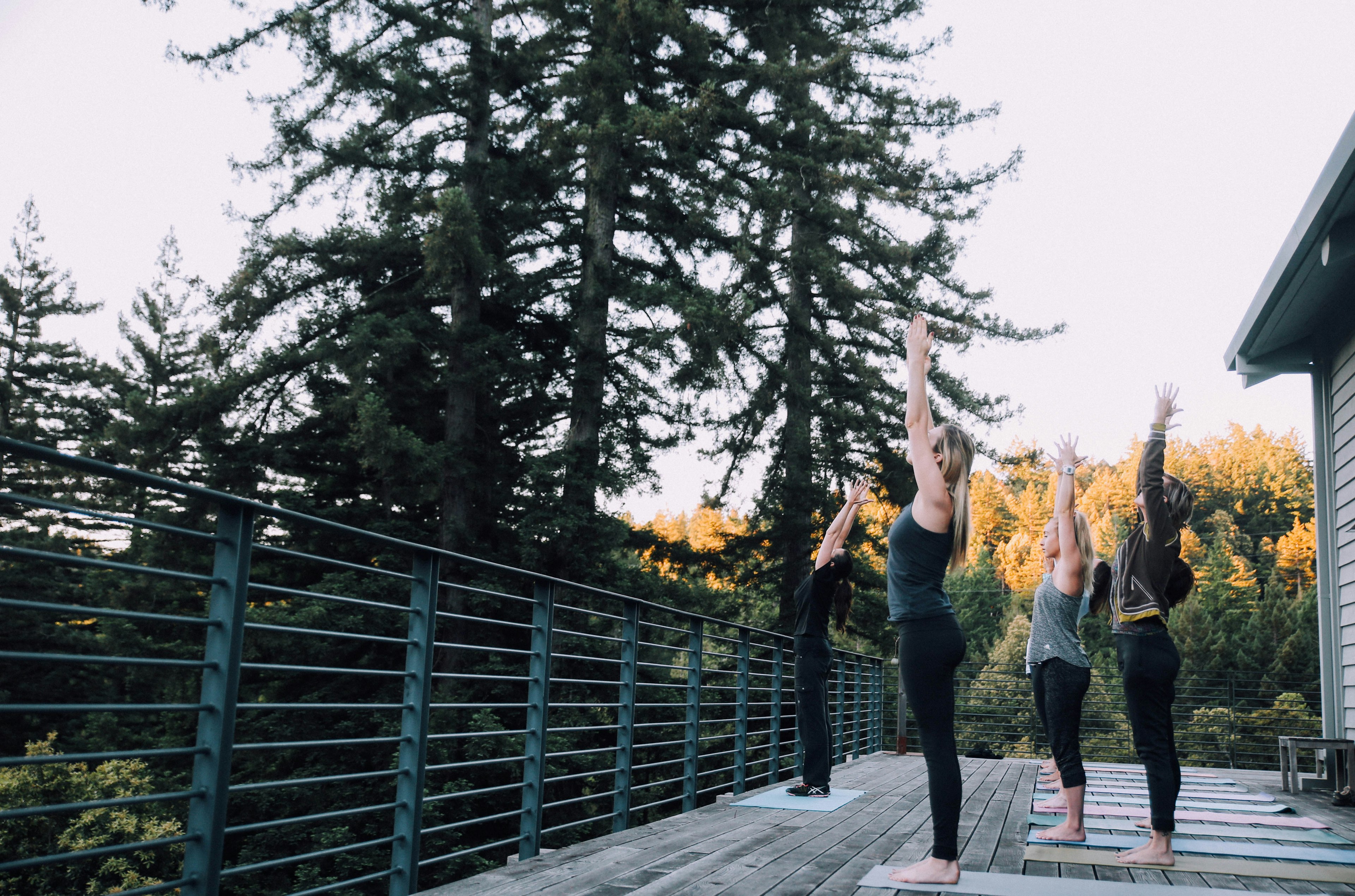 Yoga class at Canyon Ranch in Woodside, California