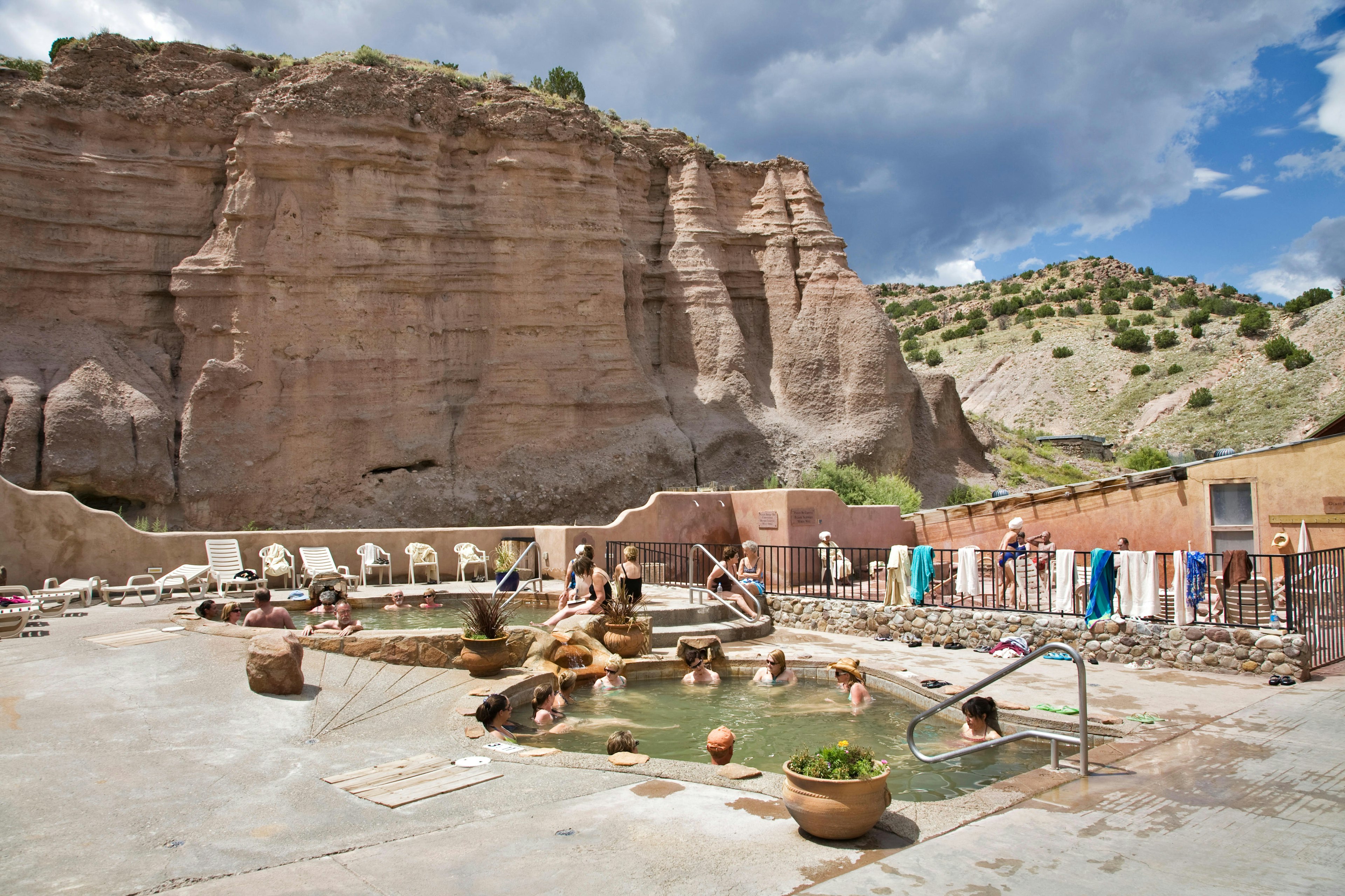 Mineral baths at the Ojo Caliente Mineral Springs Resort and Spa