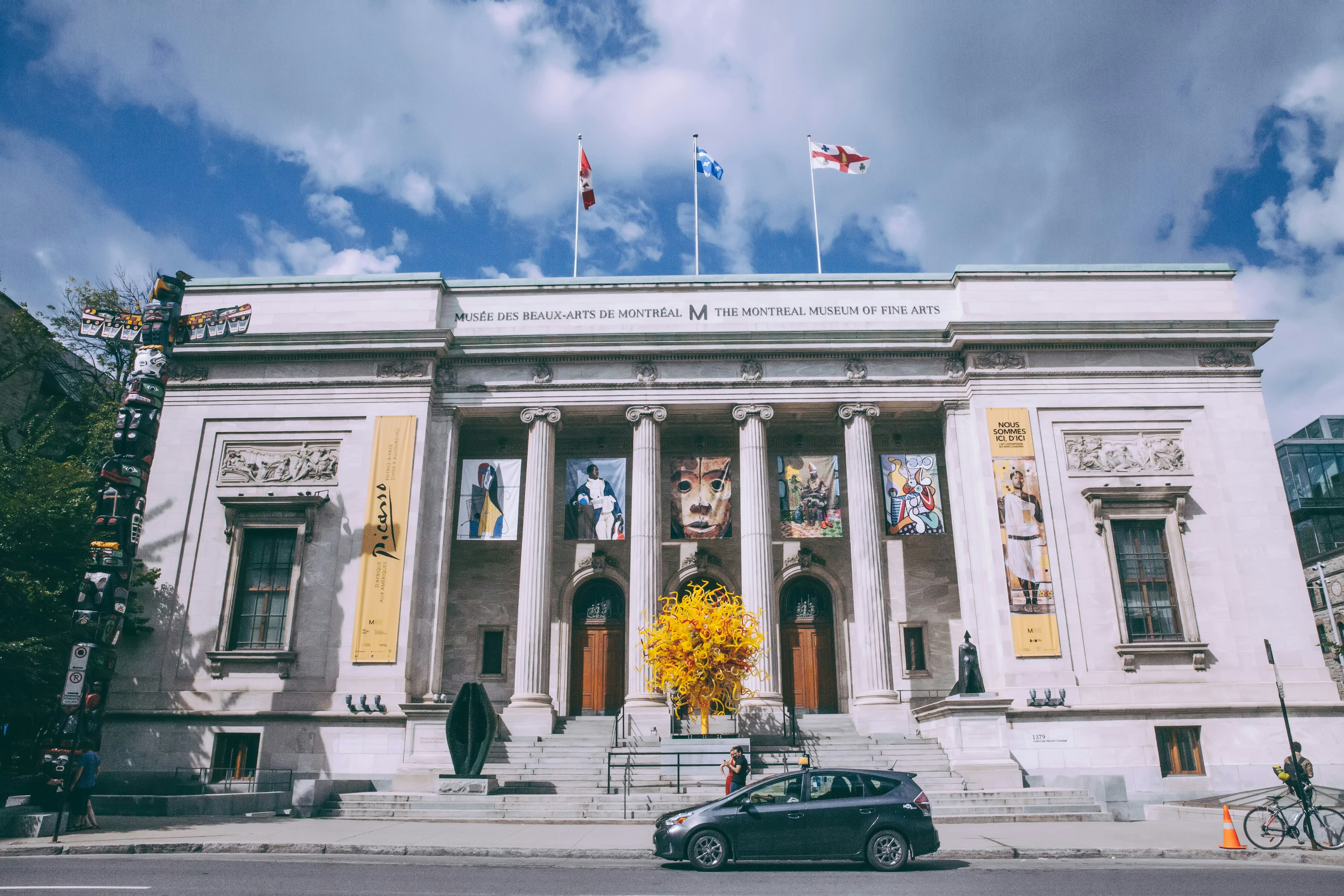 The Facade of the Montreal Museum of Fine Art