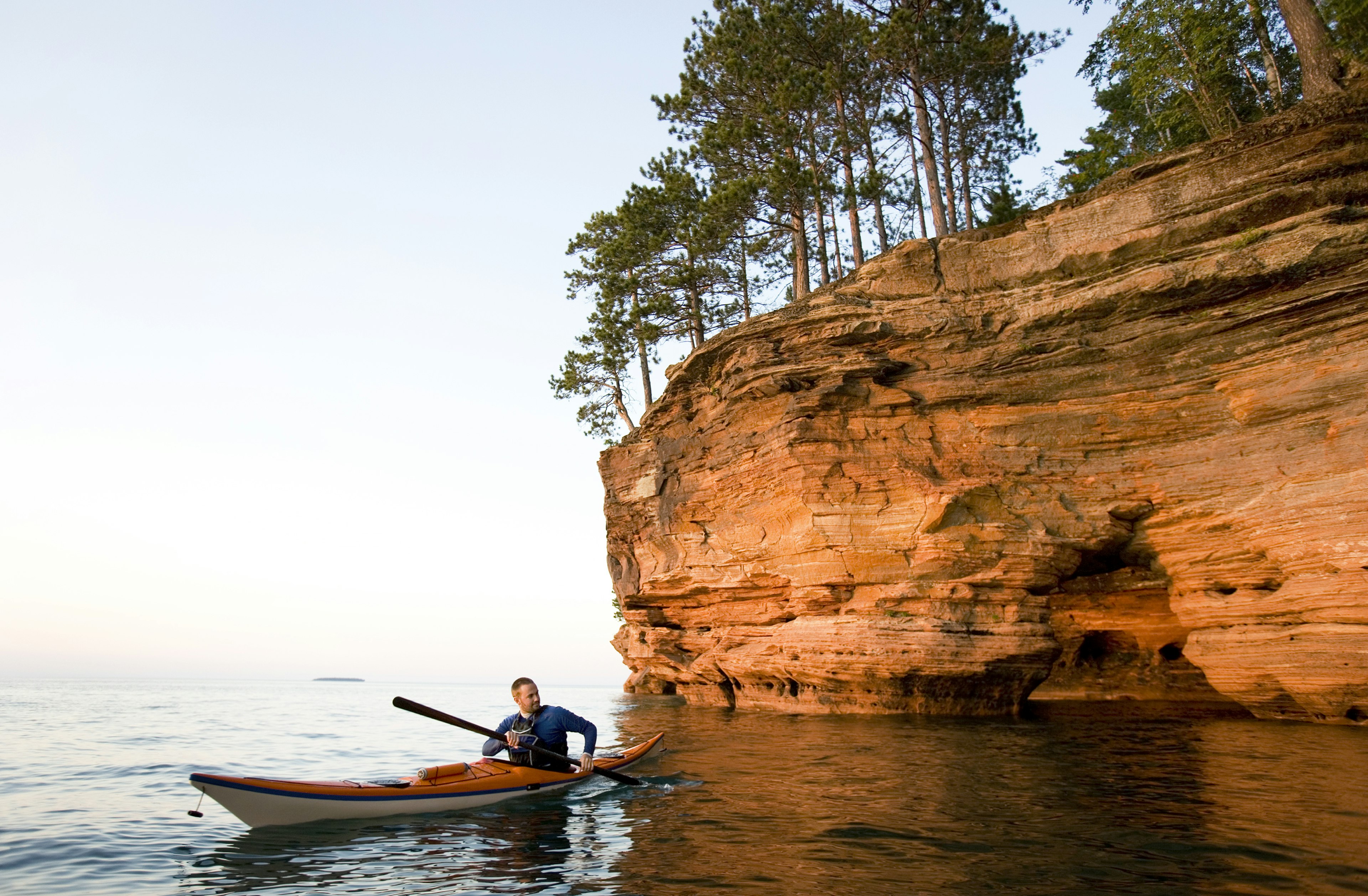 kayaking the Apostle Islands National Lakeshore