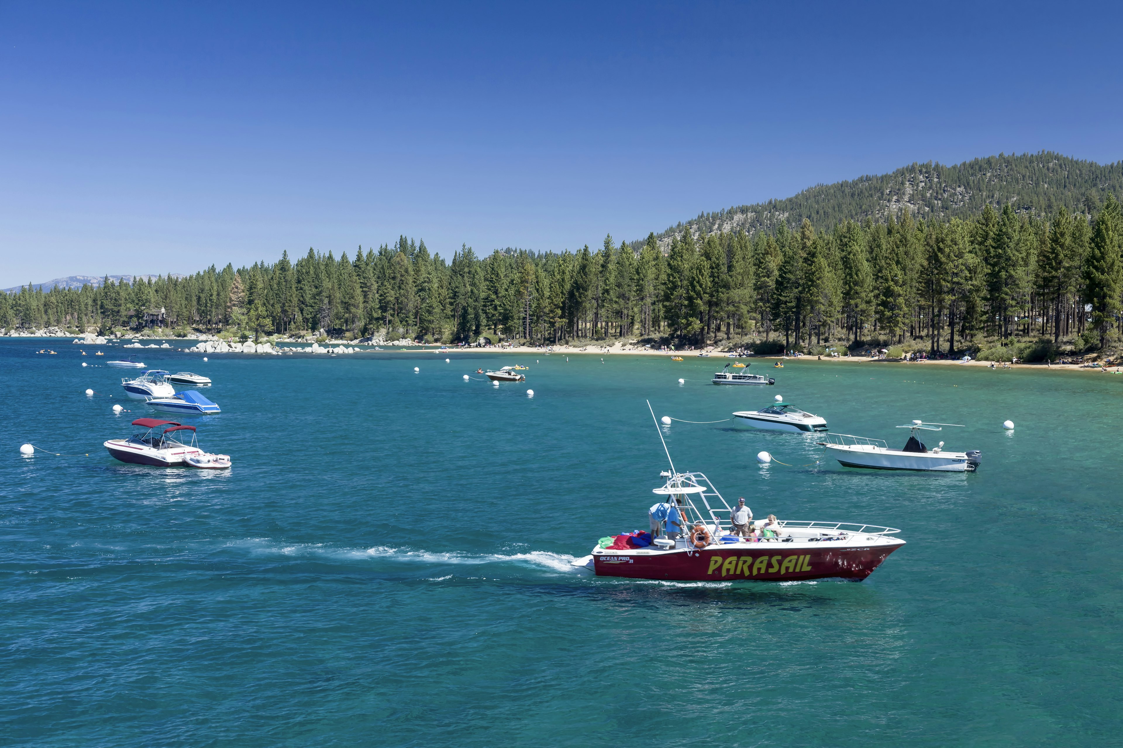 Boating on Lake Tahoe