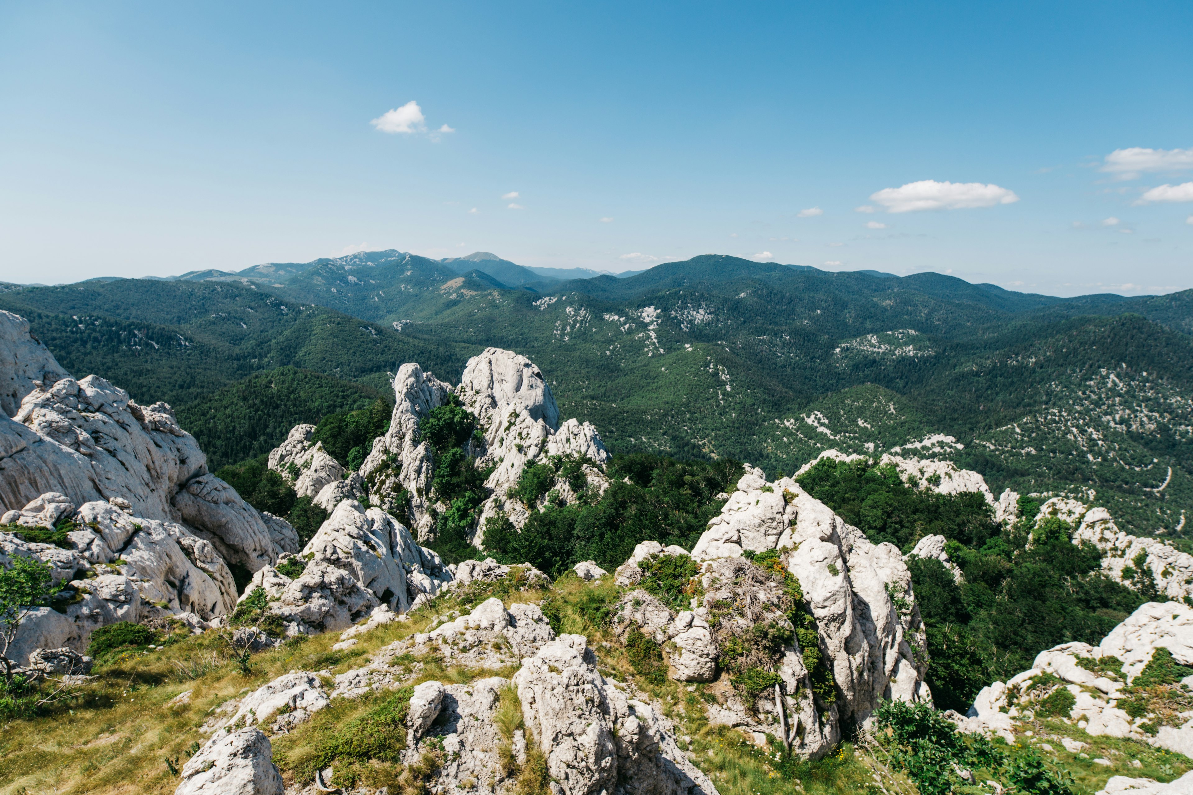 National Park Sjeverni Velebit, Northern Velebit National Park, Croatia Landscape Nature in summer sun