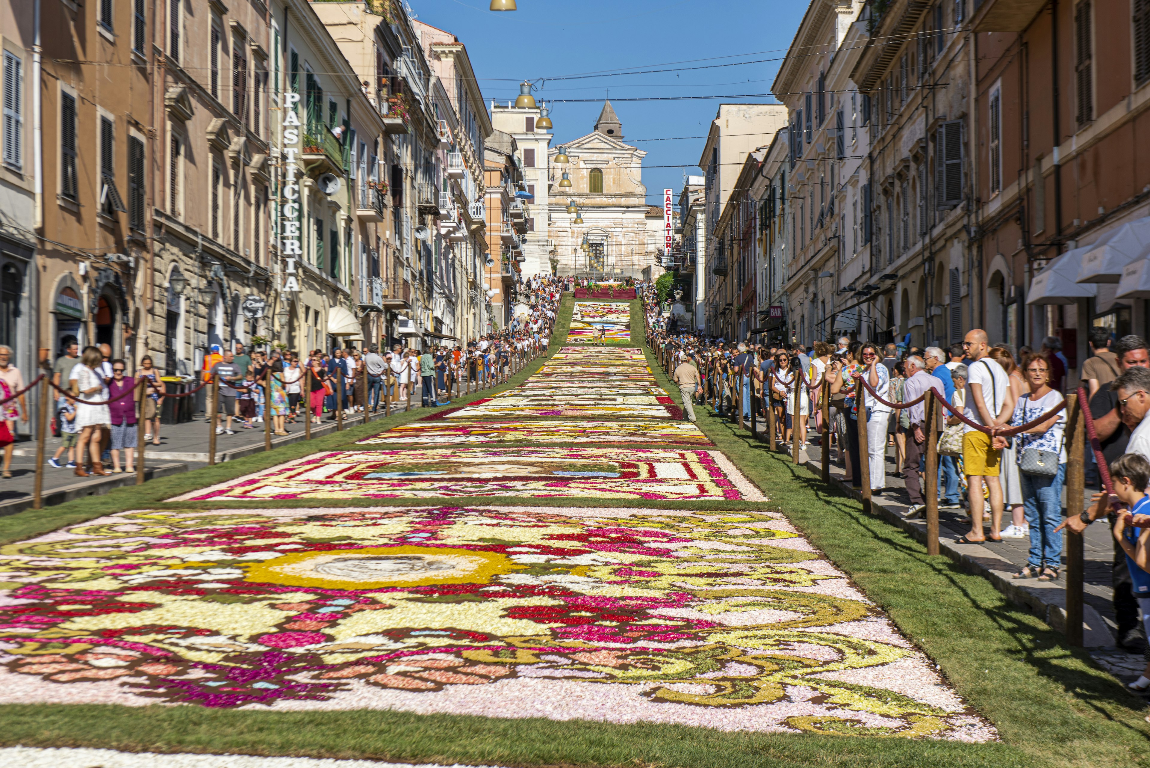 People walking during the