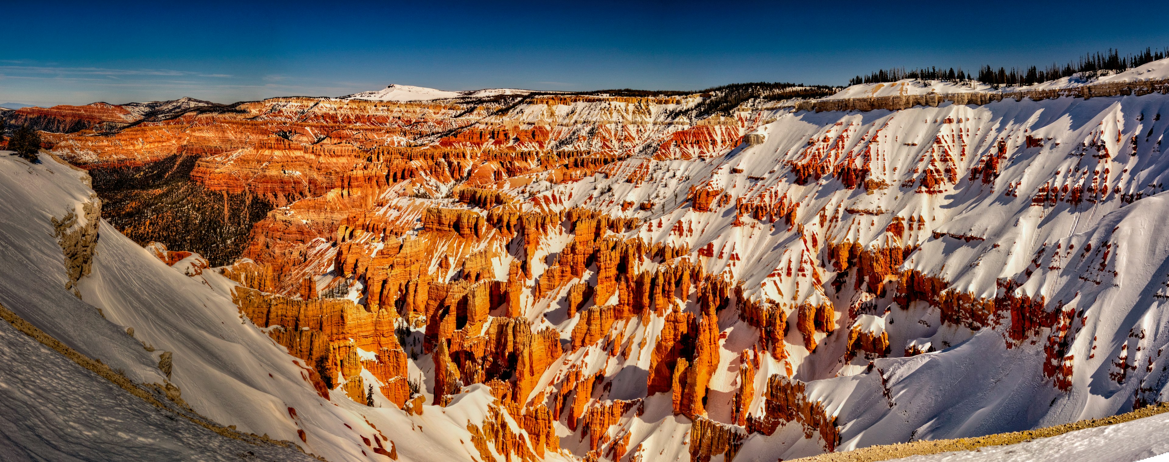 Snow Covers the Hoodoos of Cedar Breaks