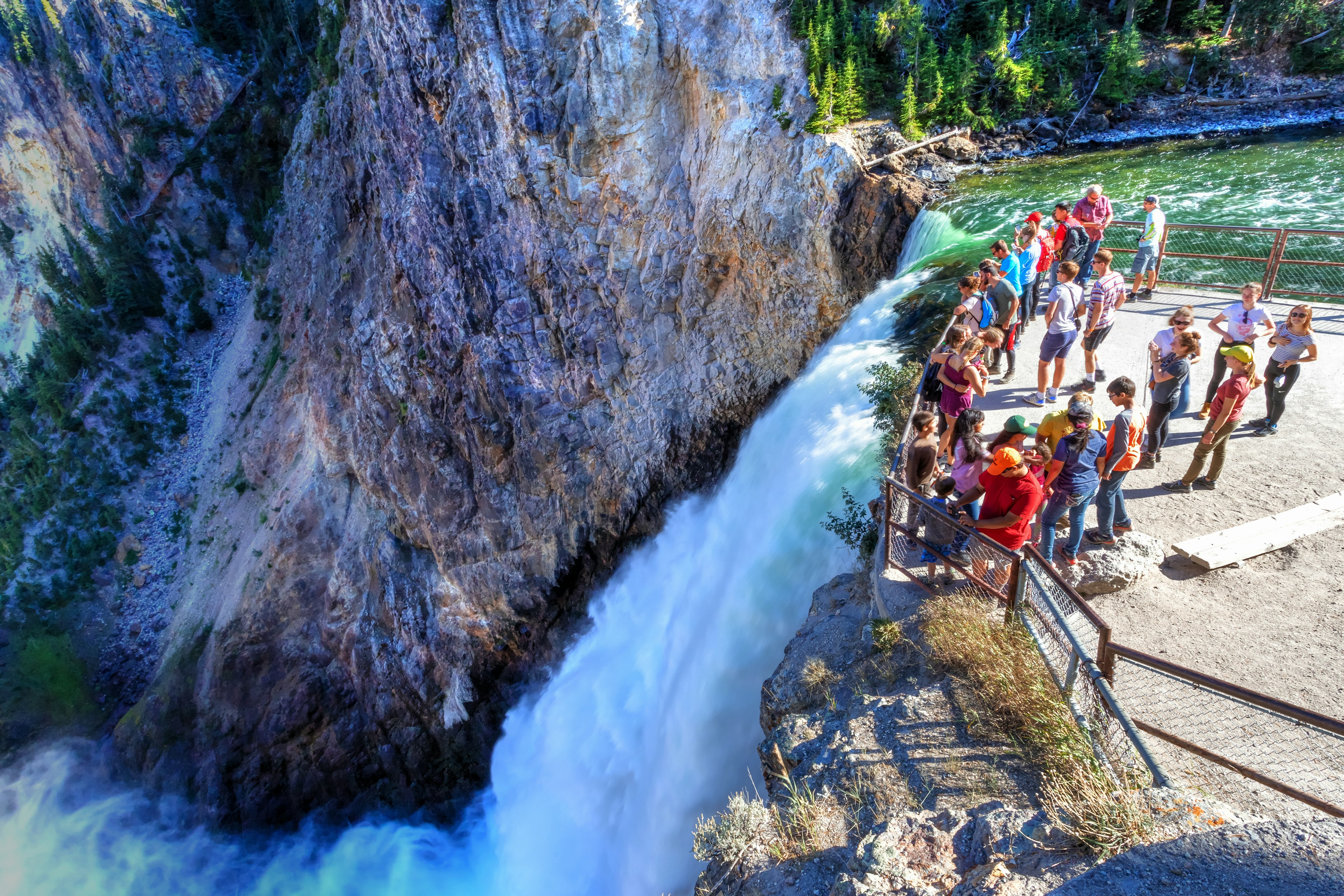 Brink of the Upper Falls Trail, Yellowstone National Park