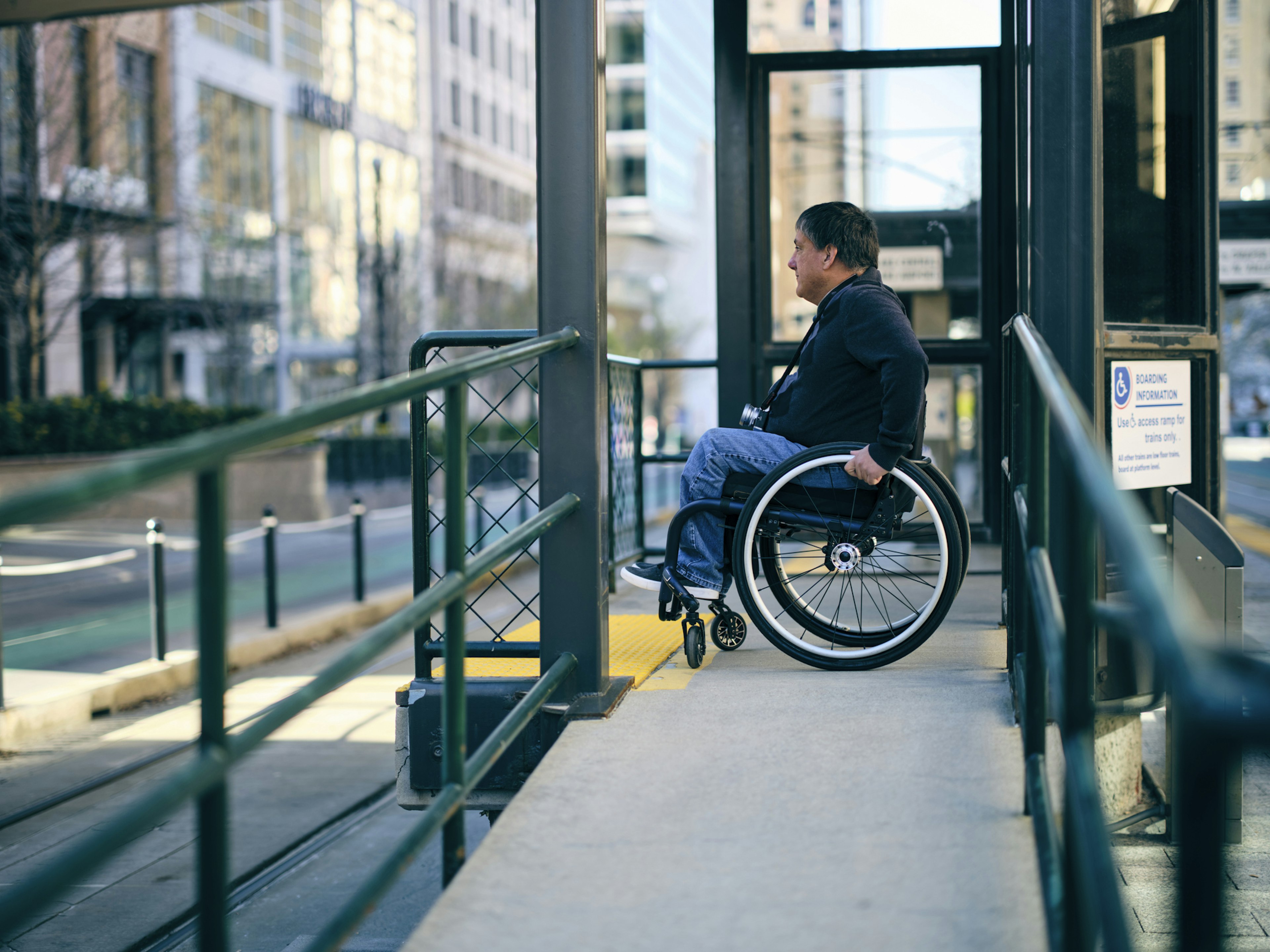 Wheelchair assistance is available on all public transportation in Utah. Getty Images