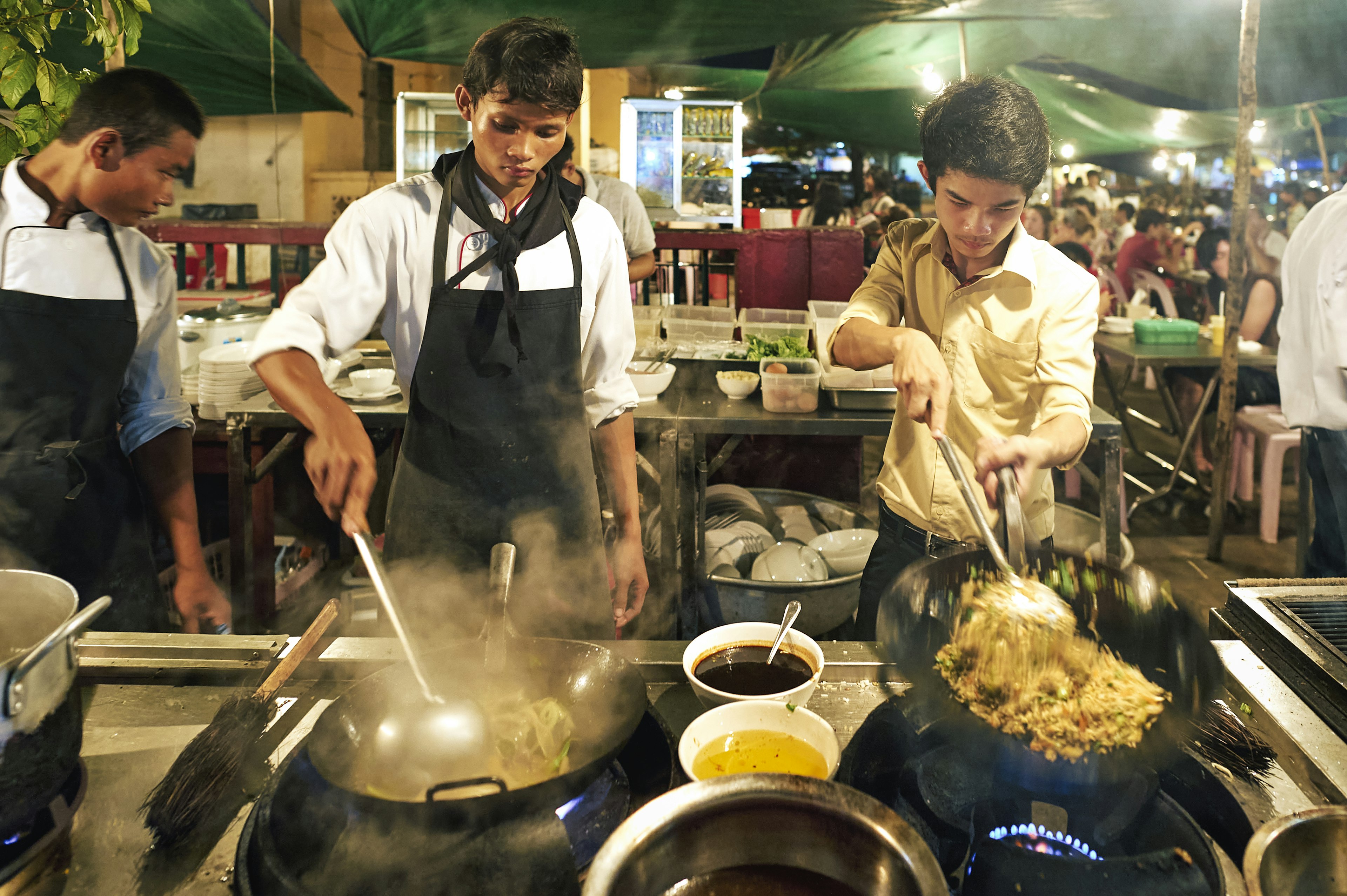 Street Restaurant in Siem Reap, Cambodia