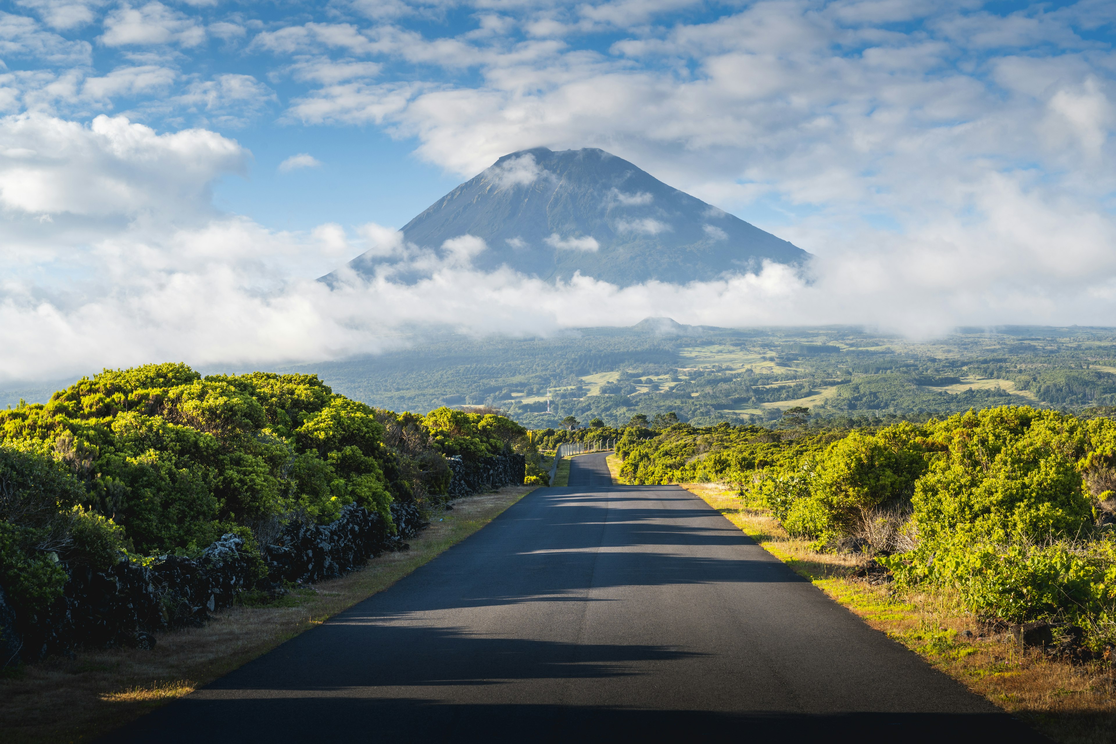 The stunning drive up to Mount Pico, Azores