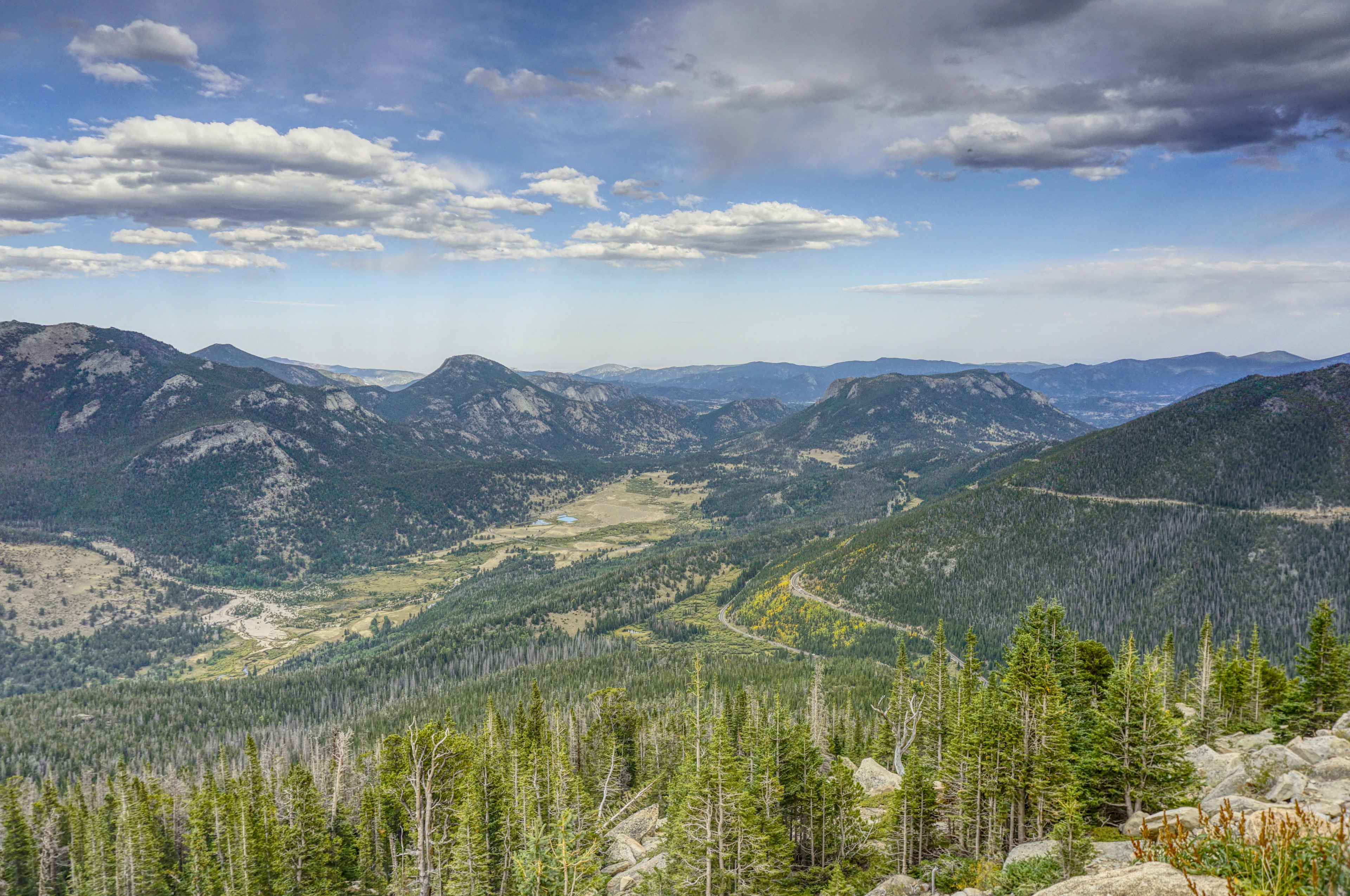 The Rainbow Curve Overlook off Trail Ridge Road in Rocky Mountain National Park