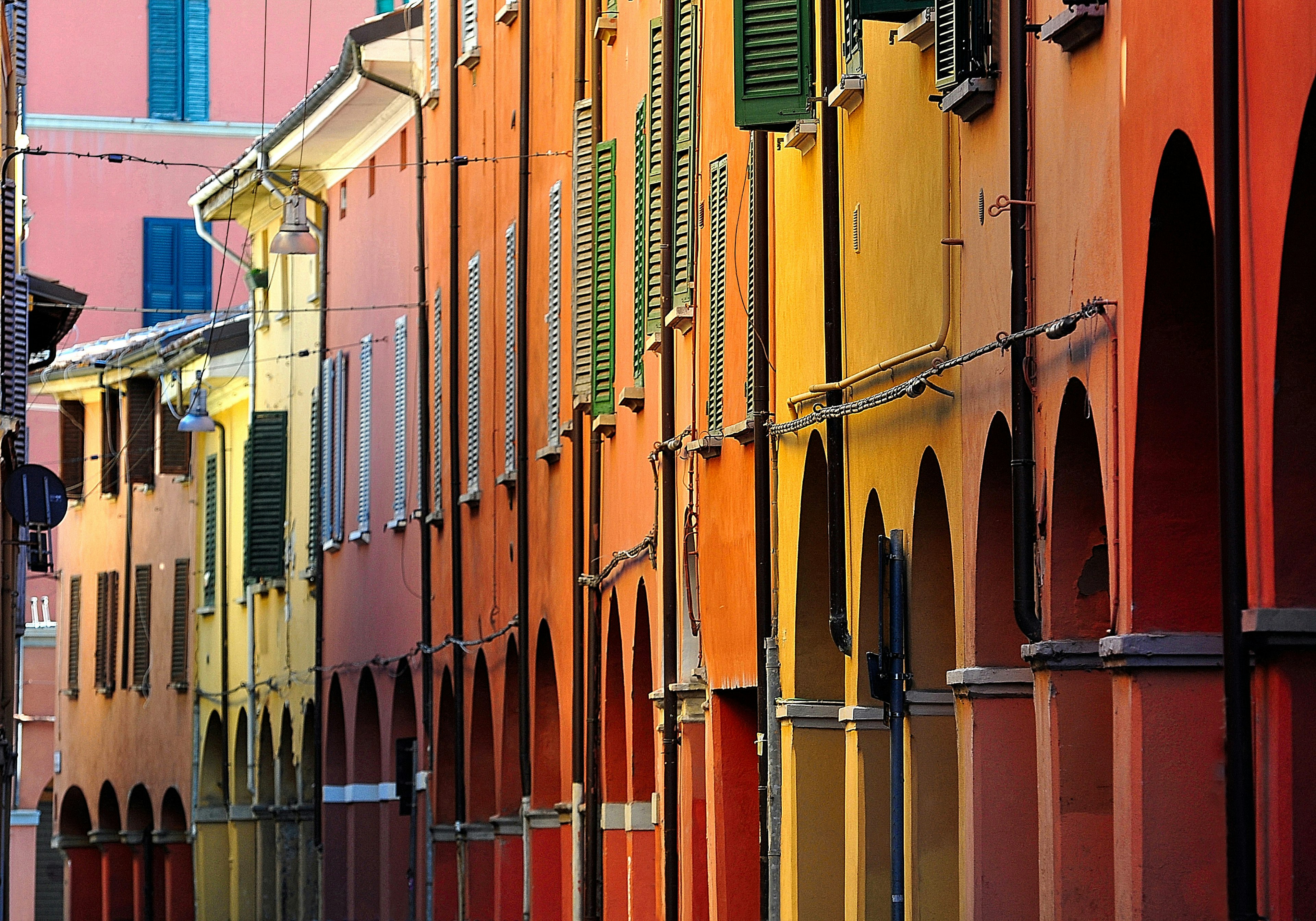 The porticoes of Bologna, Italy