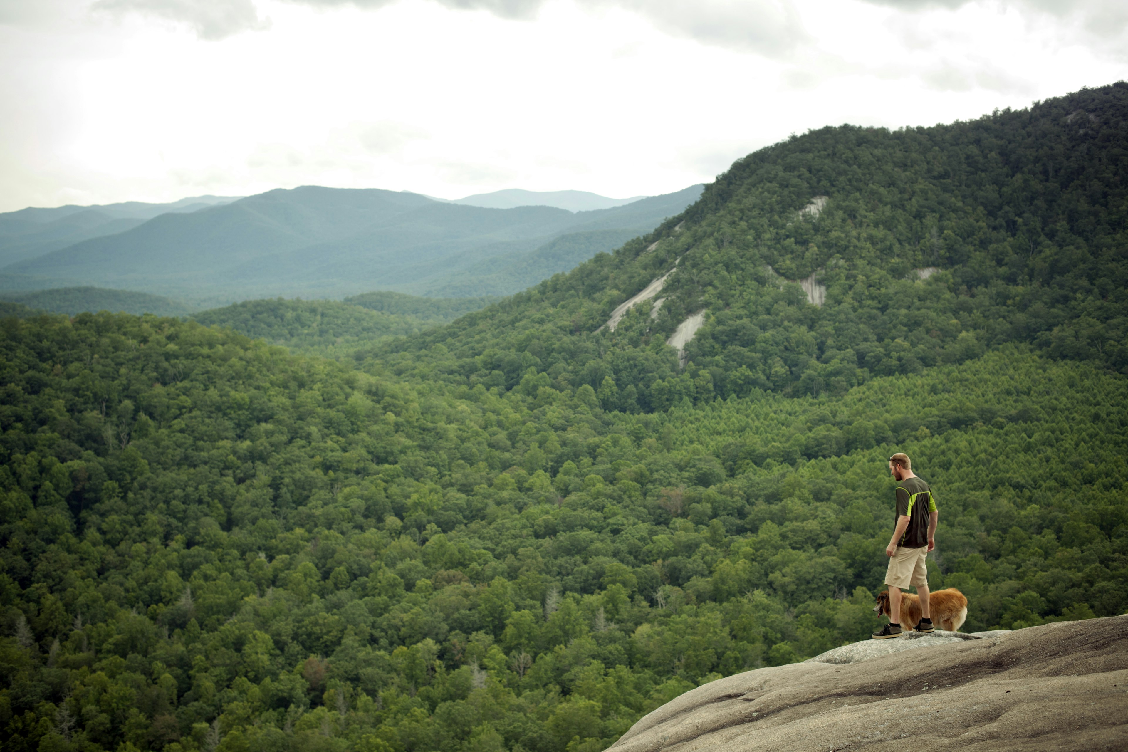 Hiking in Pisgah National Park, outside of Asheville, North Carolina