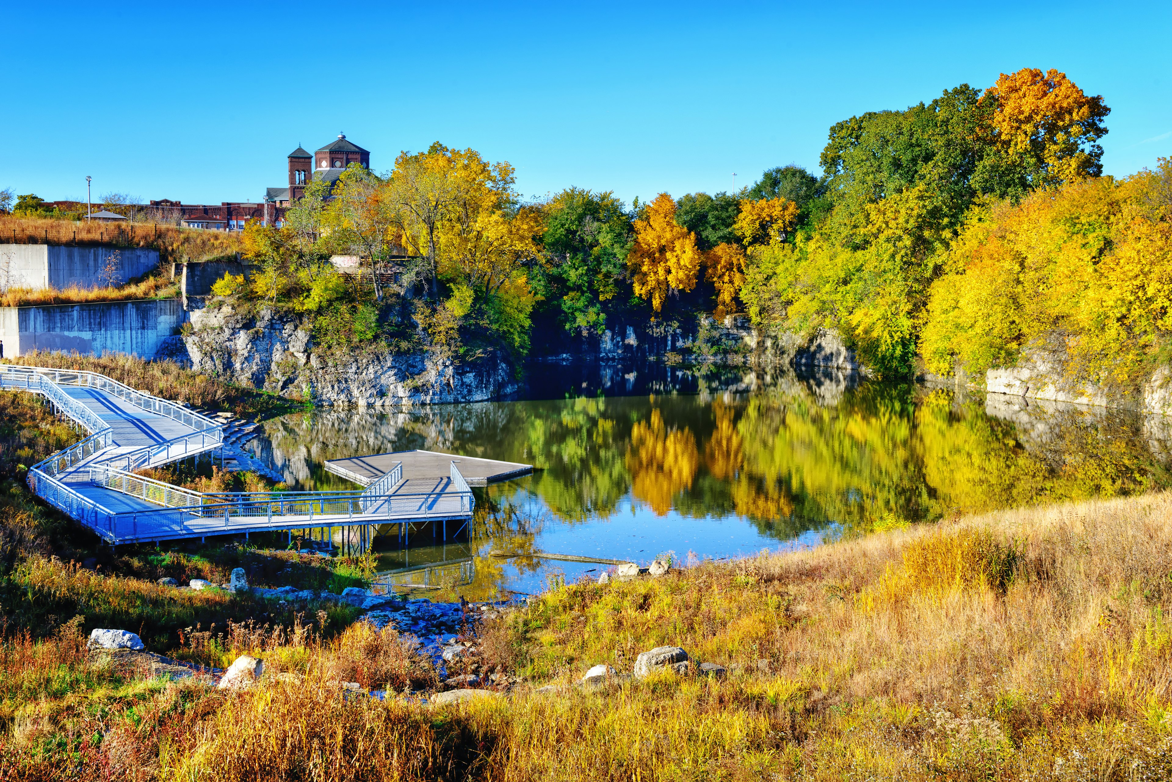 Stearns Quarry in Palmisano Park, Chicago