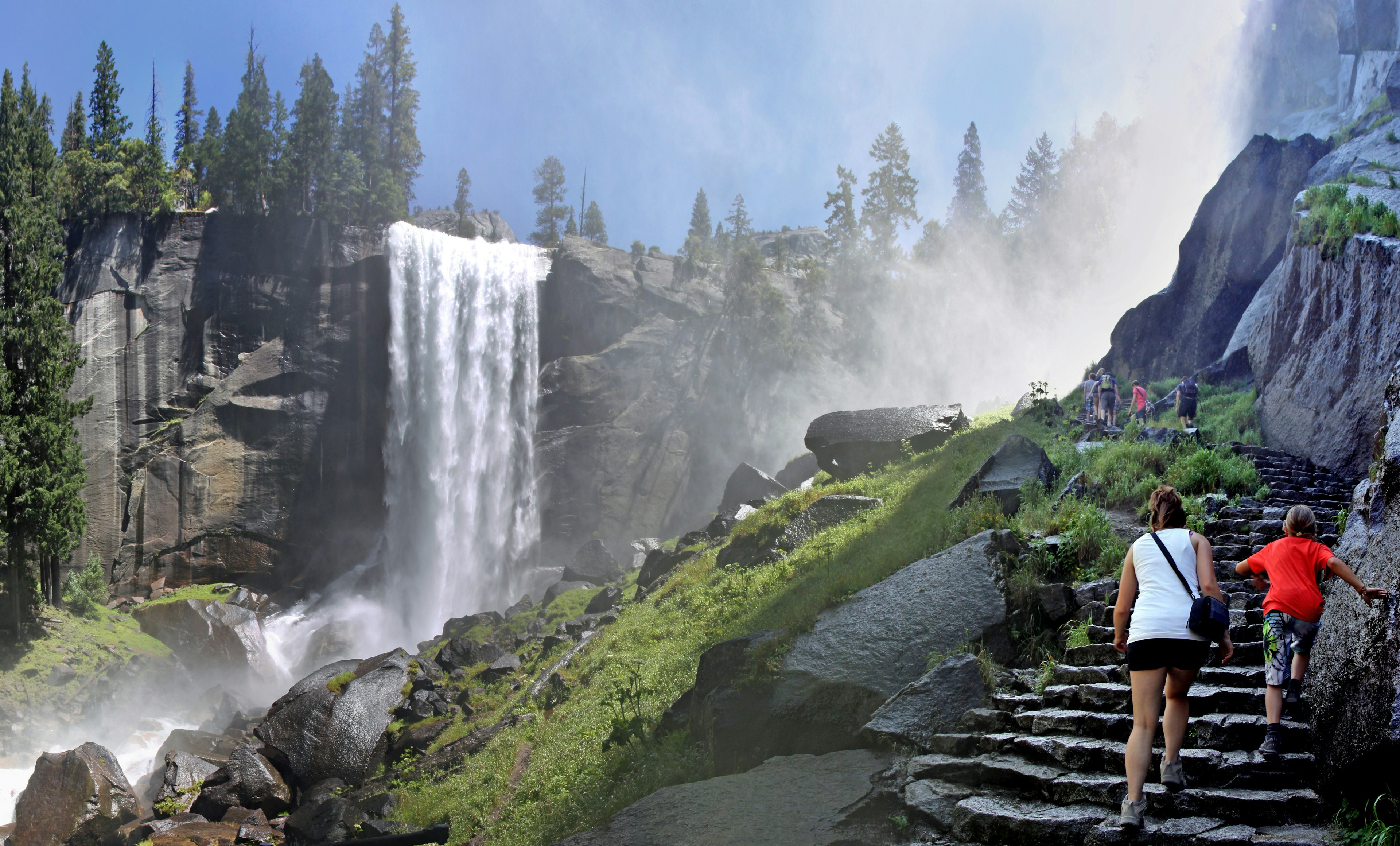 Mist Trail just off Vernal Fall in Yosemite National Park