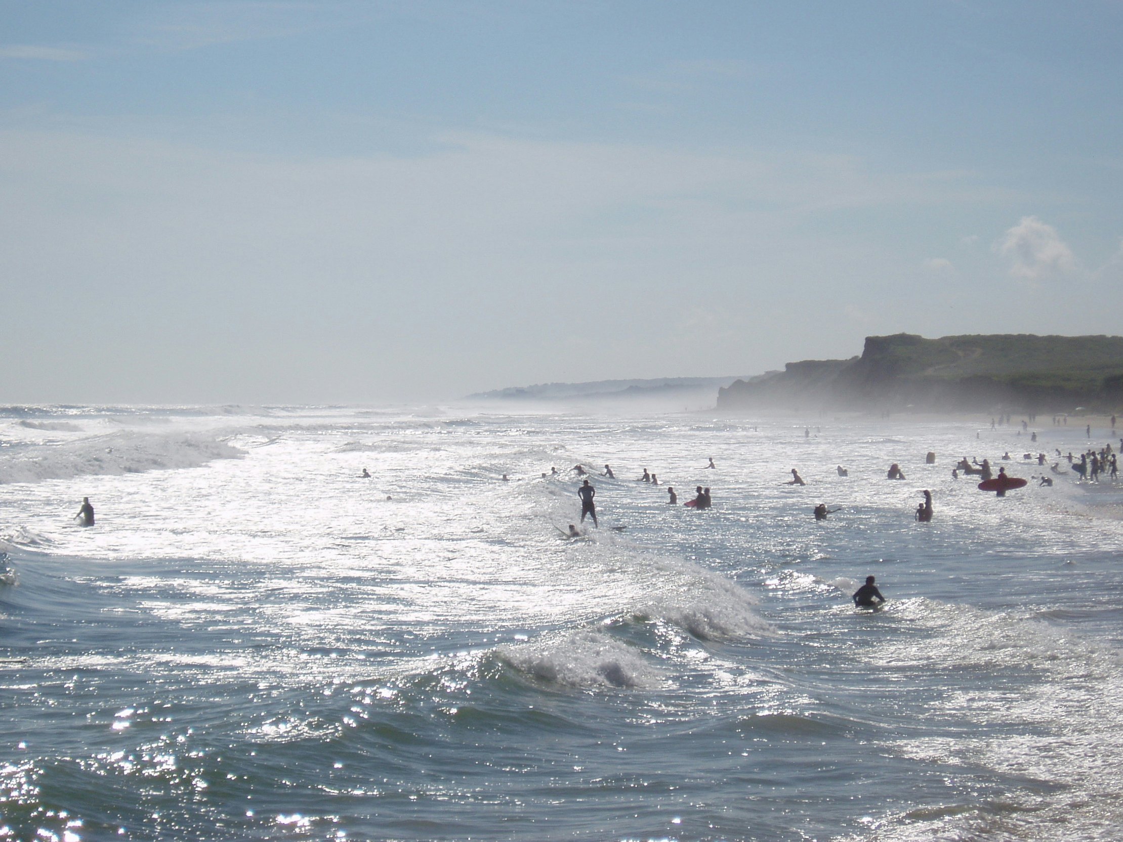 Ditch Plains beach in summer