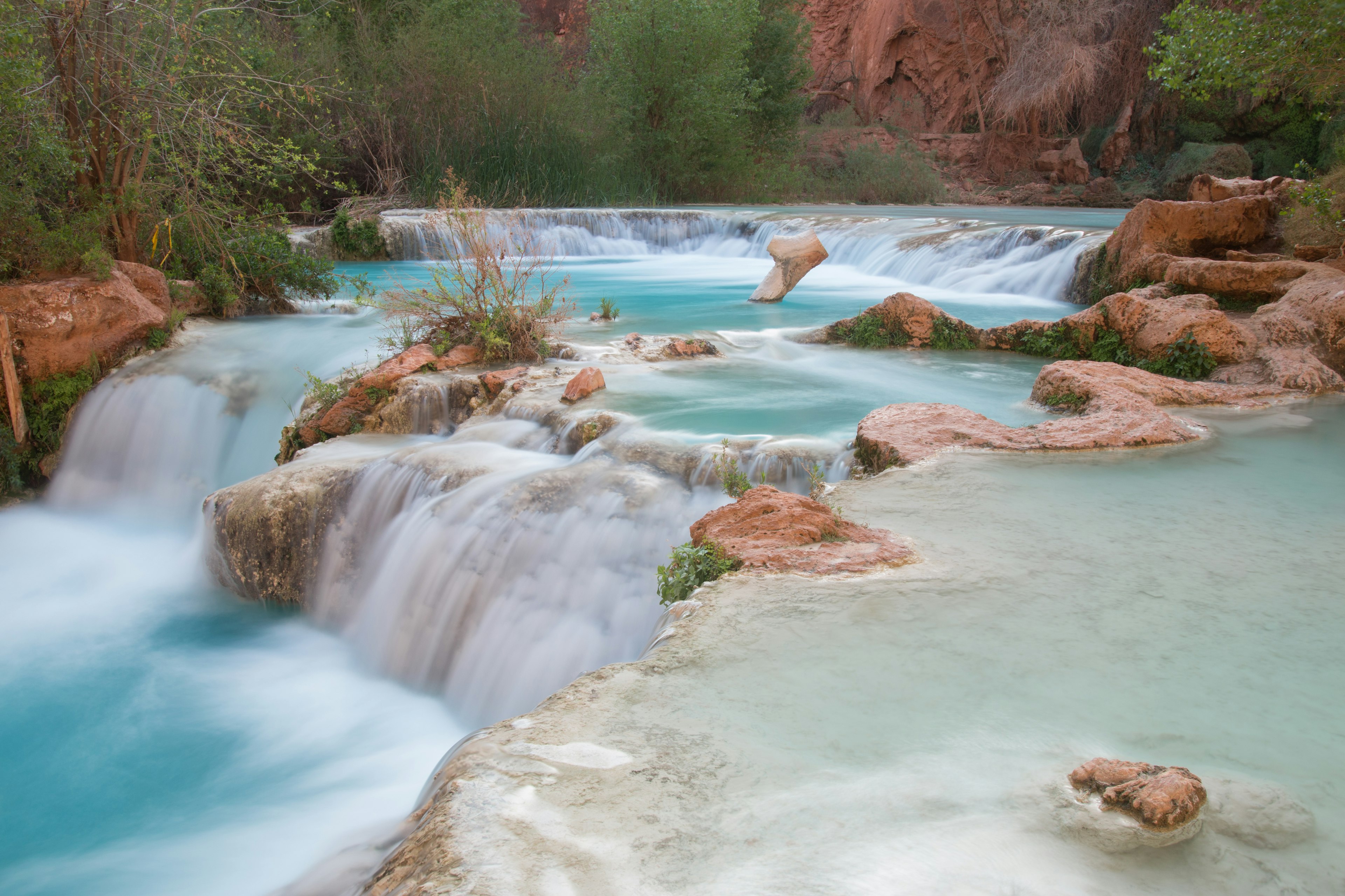 Multi-layered pool of Havasu Falls