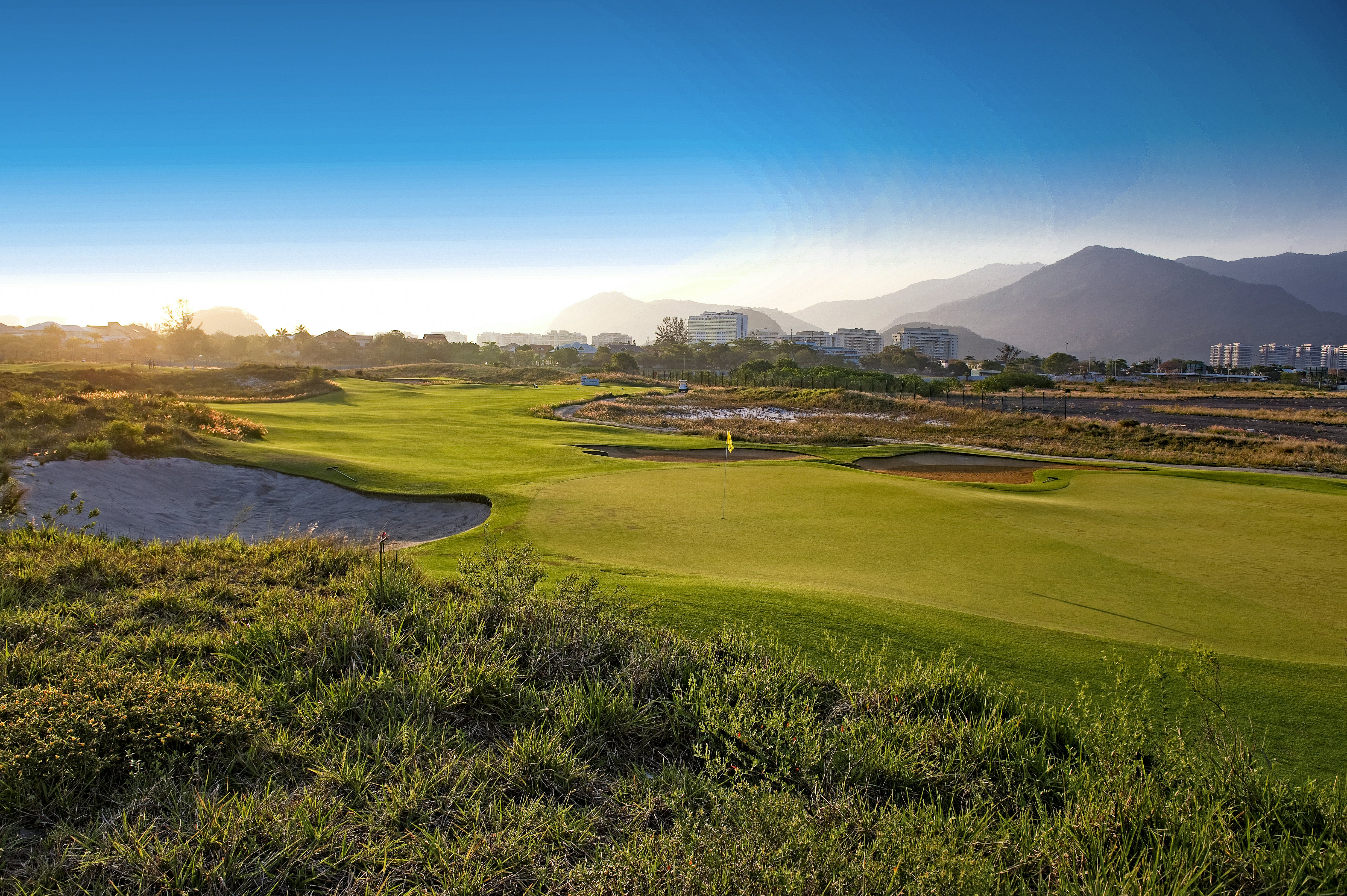 A course scenic of the 17th hole during the second round of the PGA TOUR Latinoamerica 64 Aberto do Brasil at the Olympic Golf Course in Rio de Janeiro, Brazil.