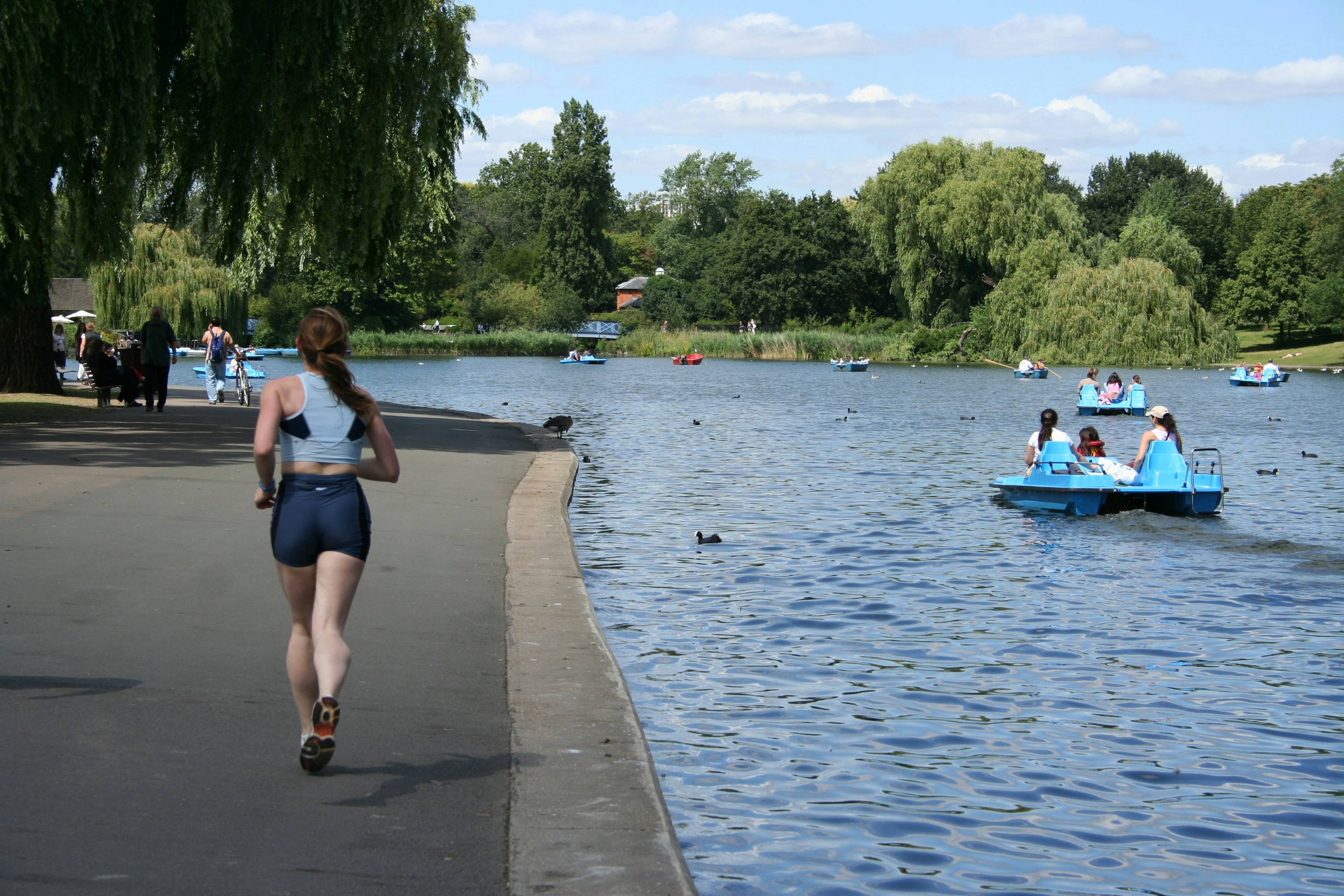 Woman jogging in Regents park