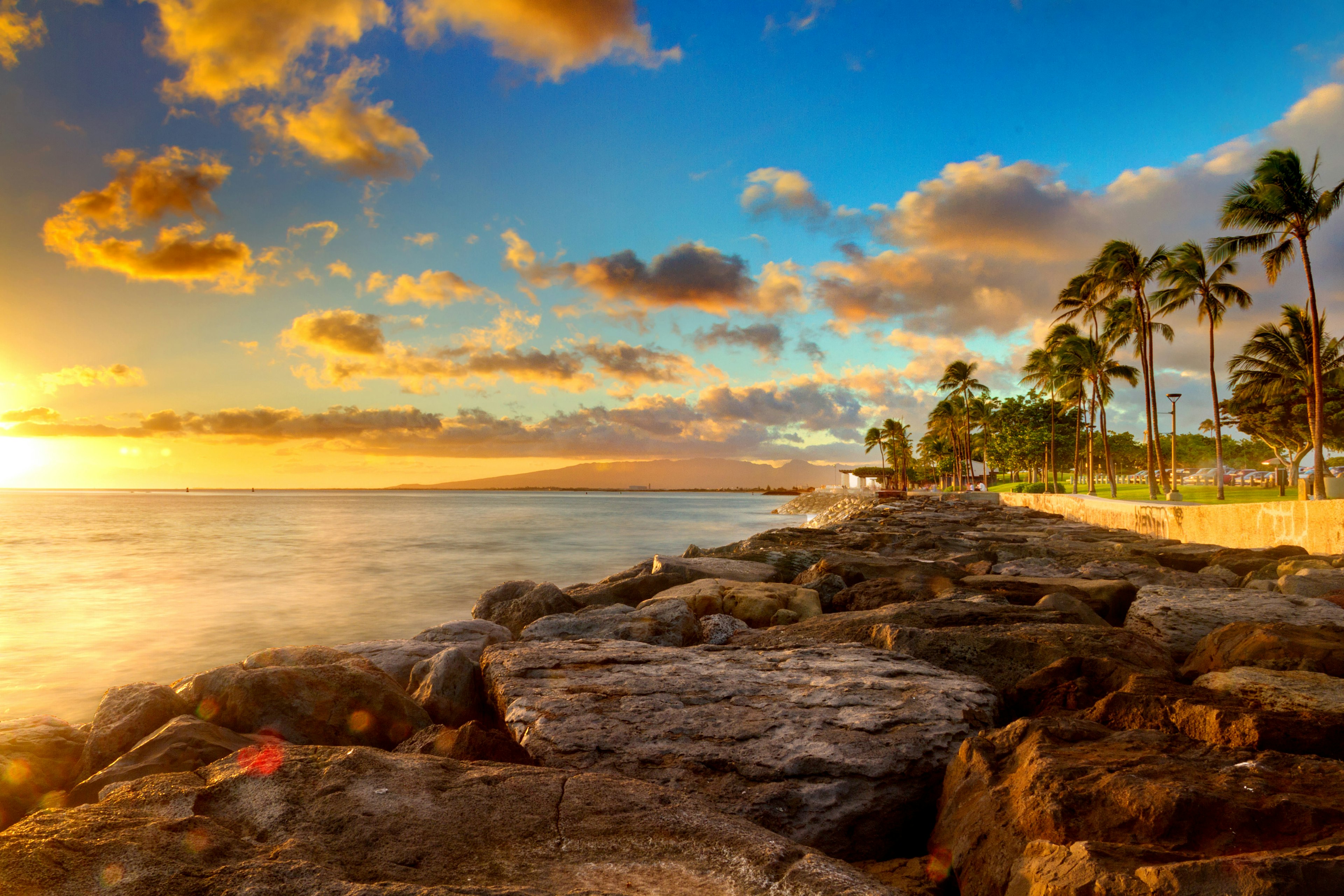 Sunset on O'ahu