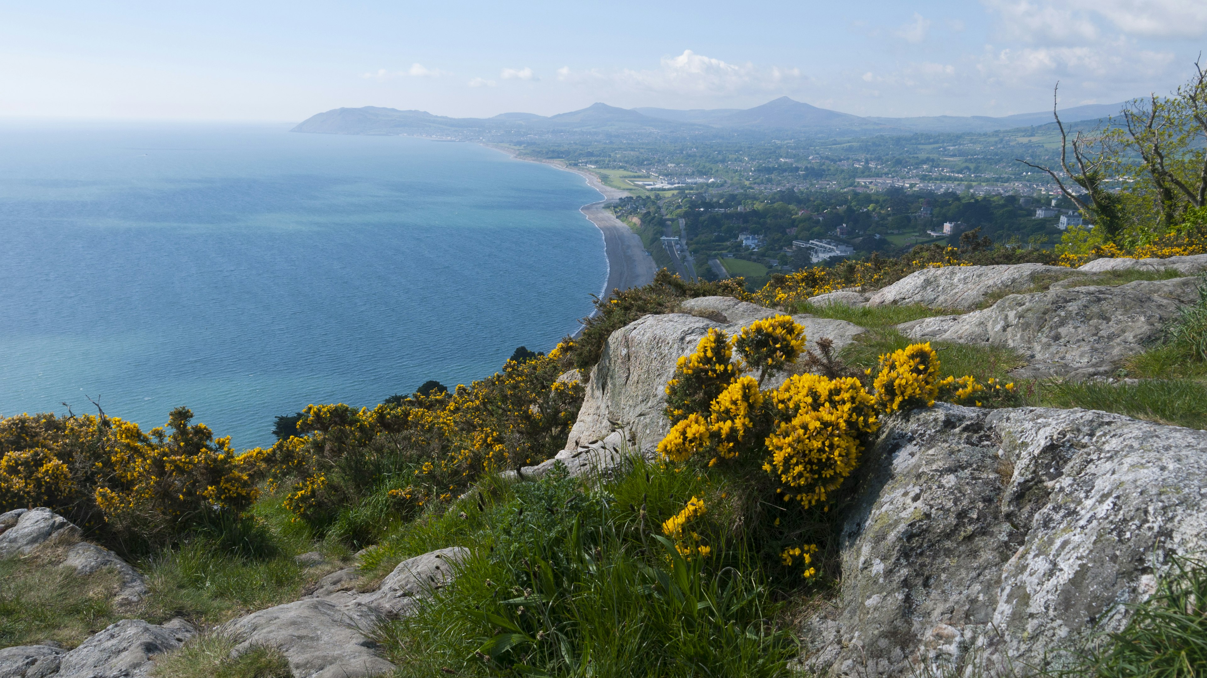 Views from Killiney Hill of Dublin Bay, Dublin
Beauty In Nature; Cloud - Sky; Color Image; Day; Dublin; Dublin - Republic of Ireland; Hill; Horizontal; Ireland; Killiney; Landscape; Mountain; Nature; No People; Outdoors; Photography; Plant; Rock - Object; Scenics; Sea; Sky; Tranquil Scene;