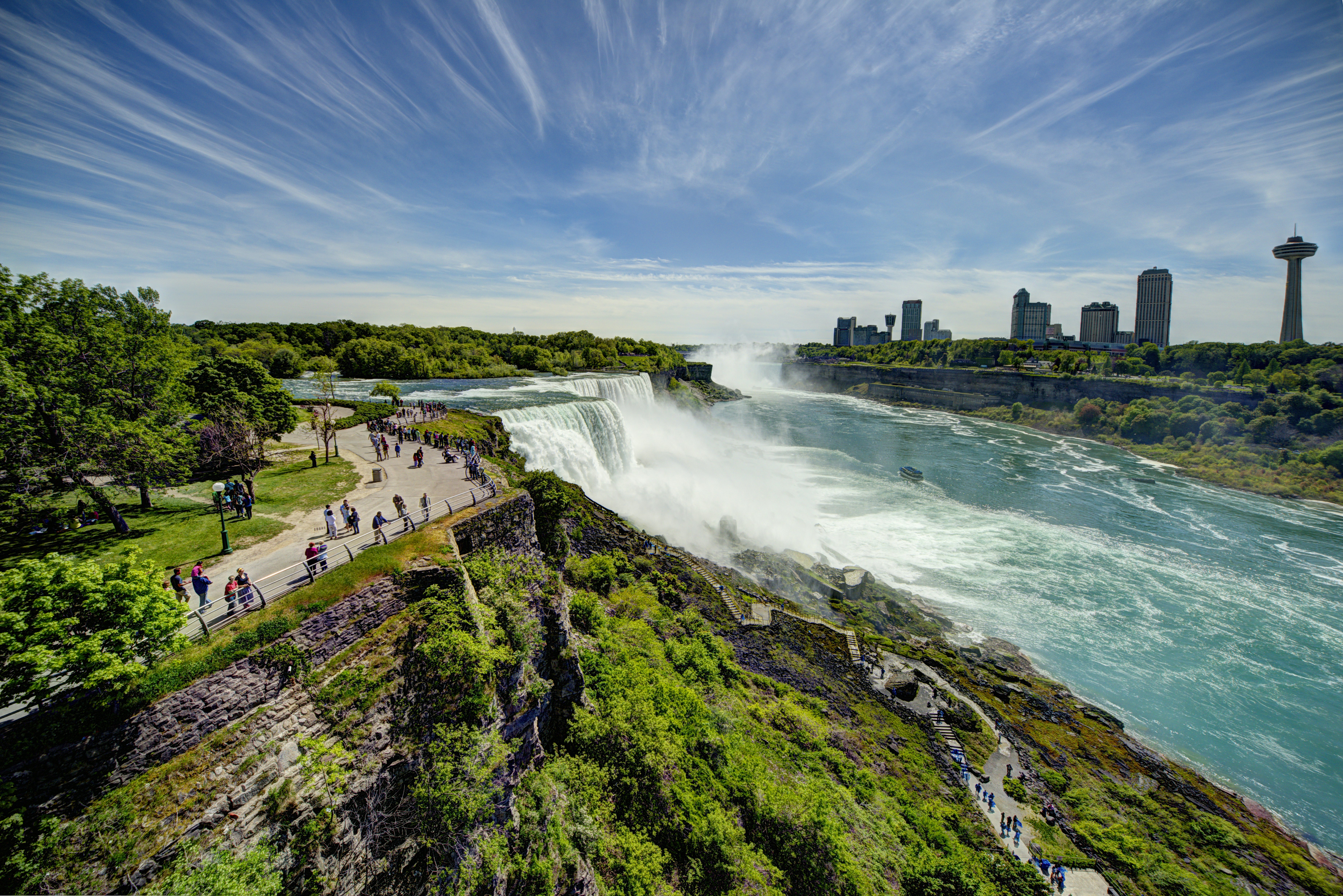 Niagara Falls seen from the United States side.