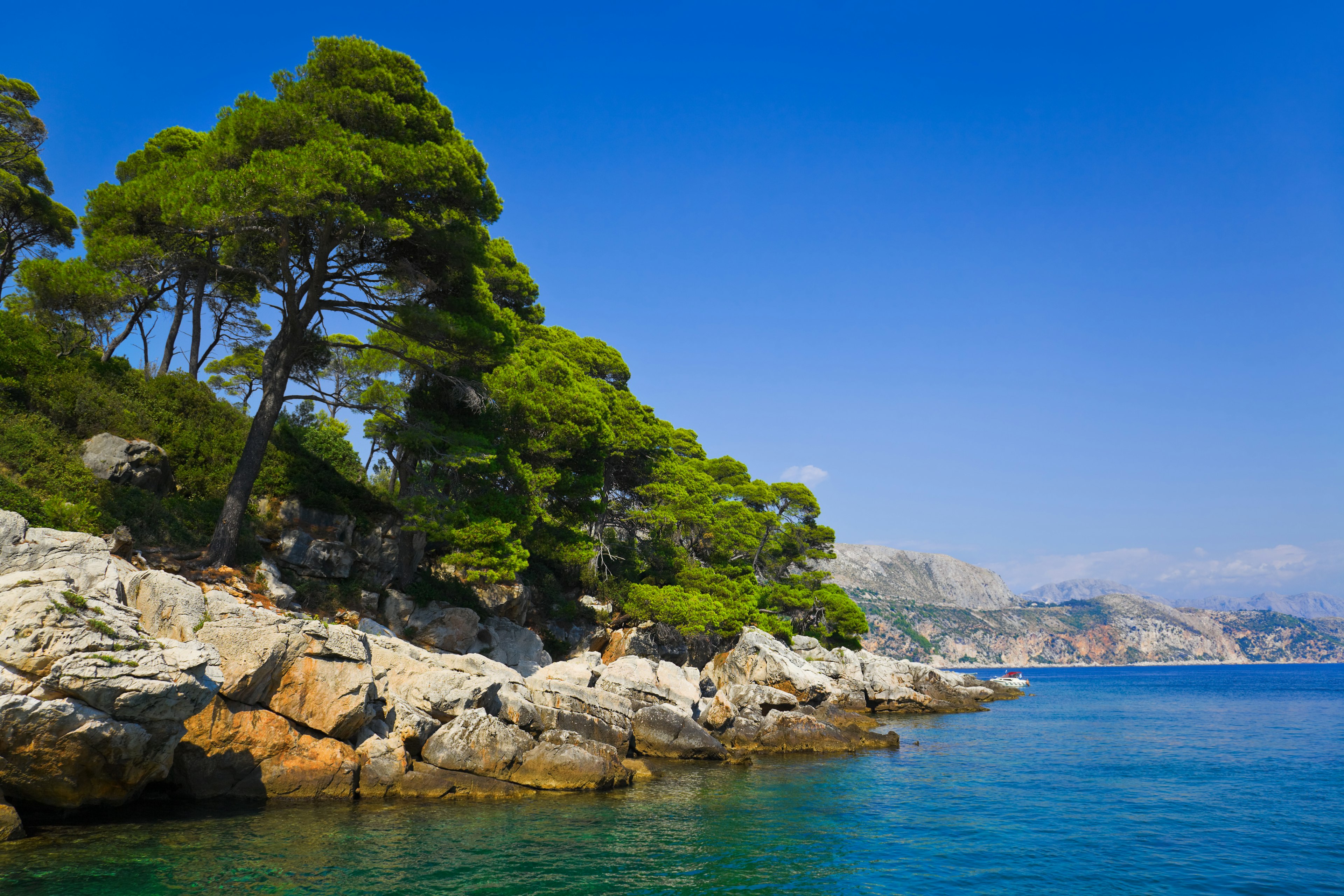 View of the Island Lopud in Croatia