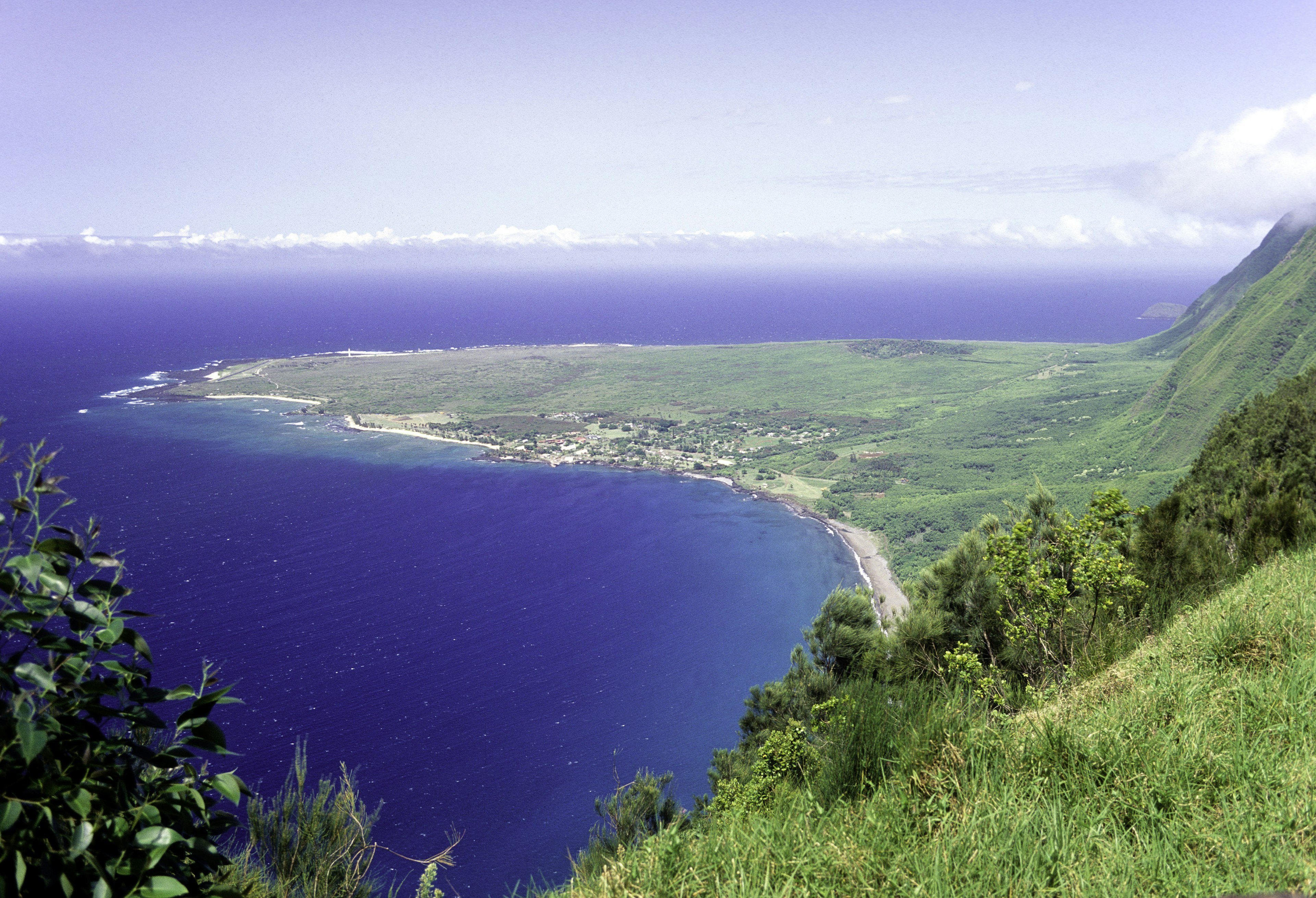 Waikolu Lookout on the Kalaupapa Peninsula; Moloka'i, Hawaii