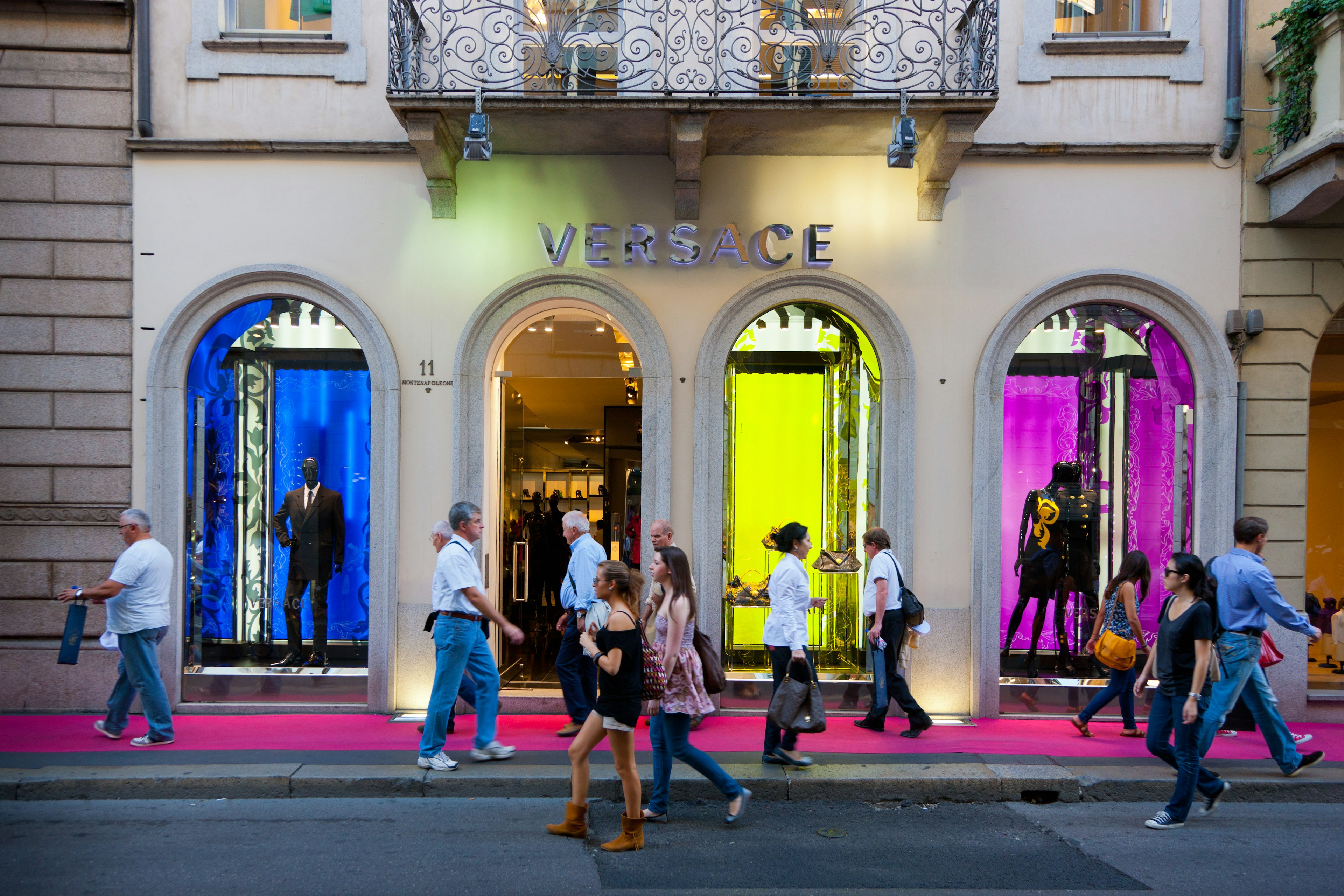 Versace Store Via Montenapoleone Milan, Italy